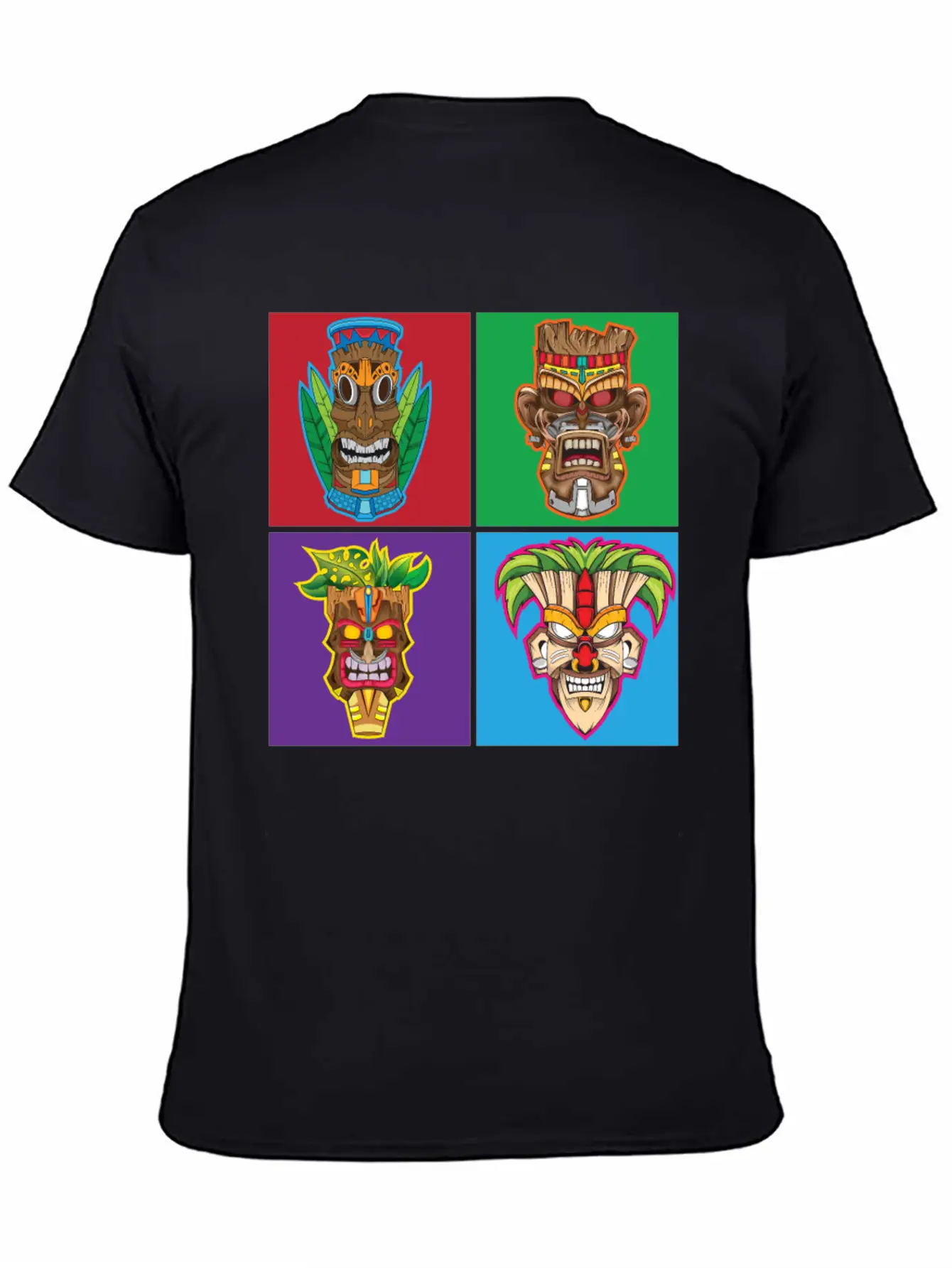 Retro Tiki Hawaii Stylish Everyday T-Shirt – Unisex Basic Cotton Tee