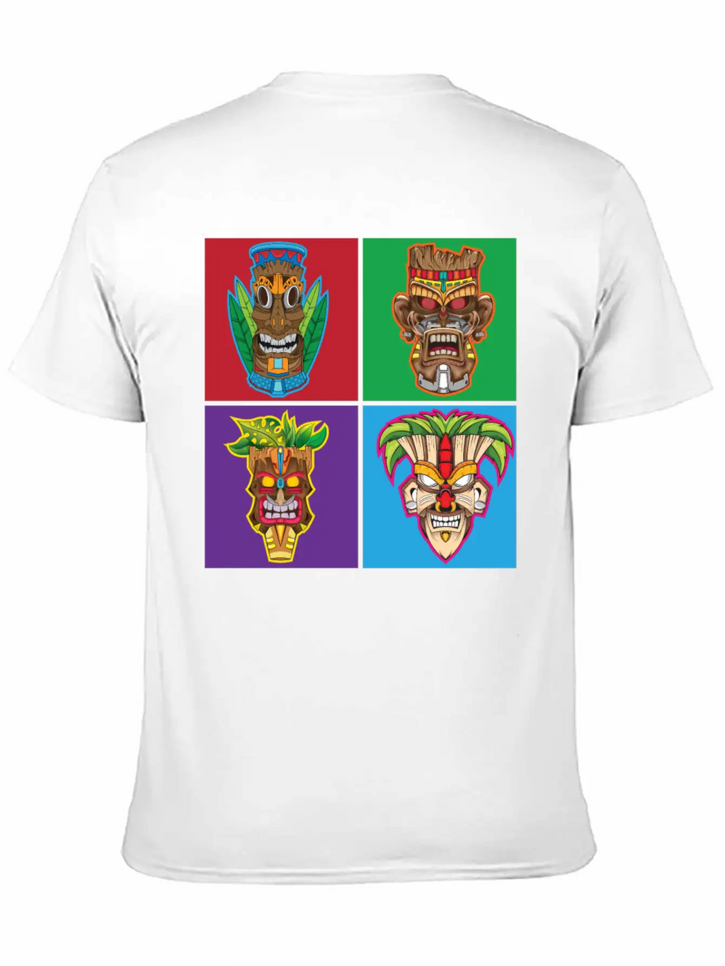 Retro Tiki Hawaii Stylish Everyday T-Shirt – Unisex Basic Cotton Tee