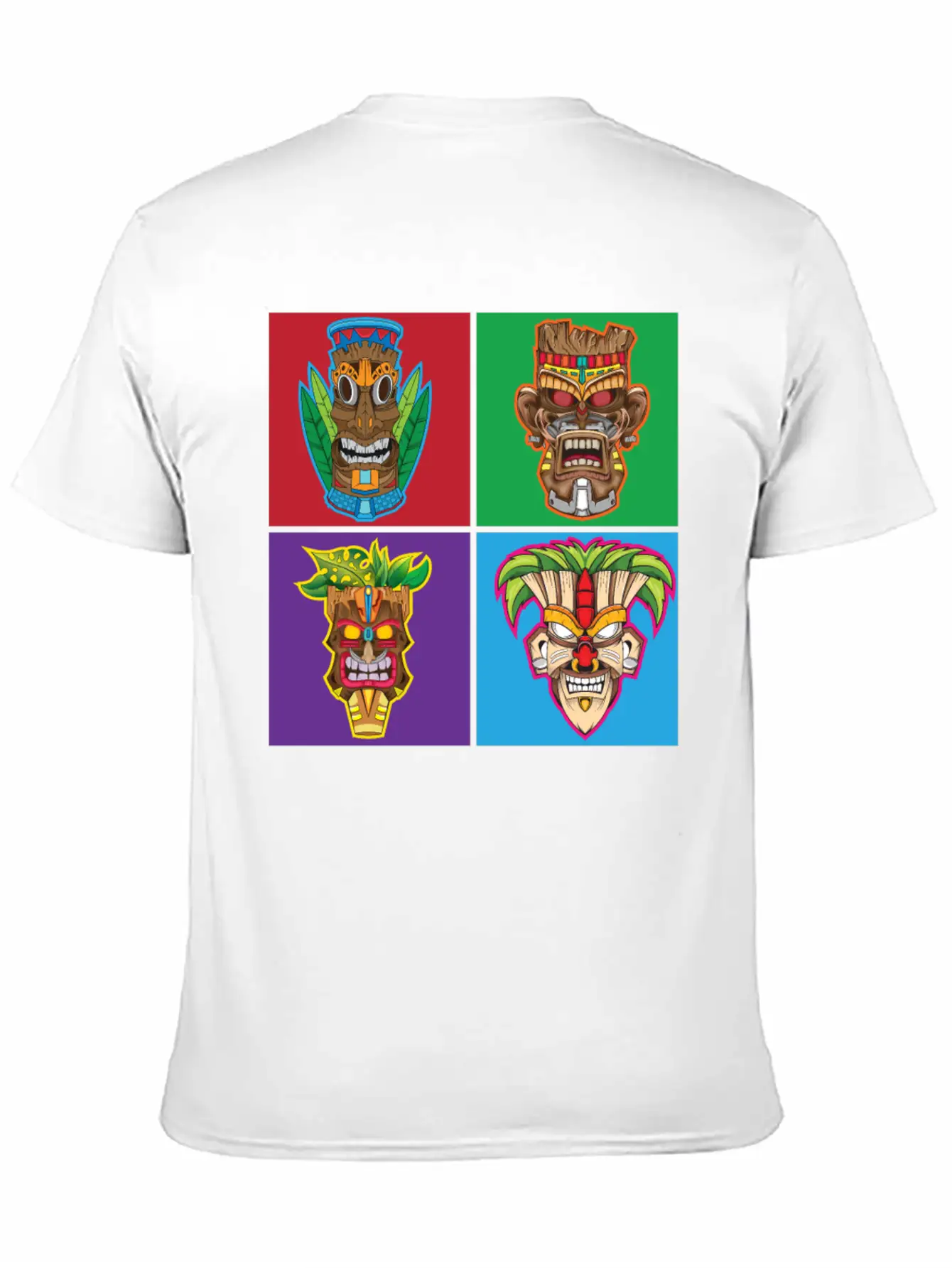 Retro Tiki Hawaii Stylish Everyday T-Shirt – Unisex Basic Cotton Tee