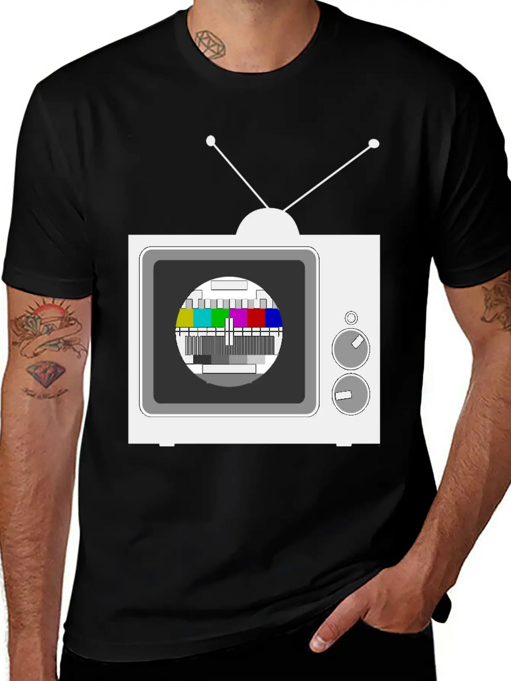 Retro TV Telly Essential Cotton Tee For Daily Outfits – Unisex Style