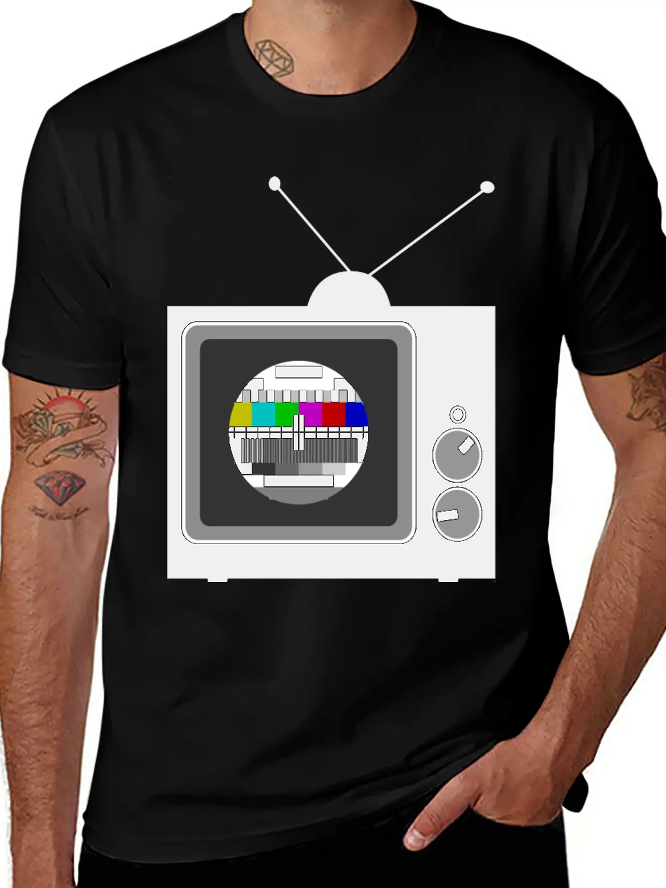 Retro TV Telly Essential Cotton Tee For Daily Outfits – Unisex Style
