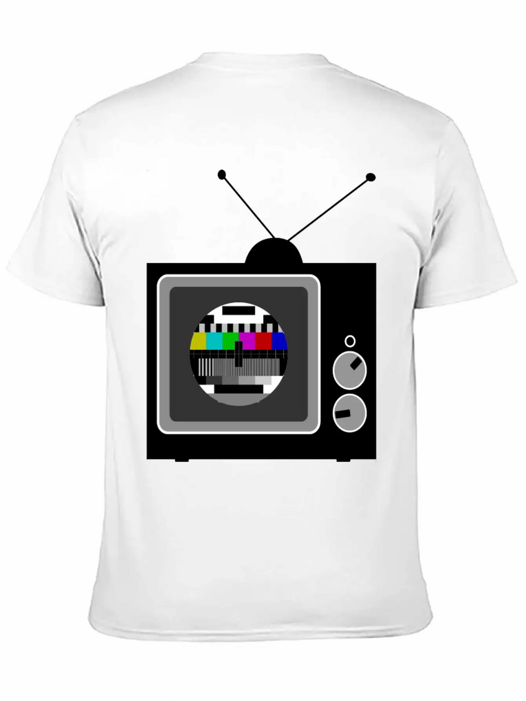 Retro TV Telly Essential Cotton Tee For Daily Outfits – Unisex Style