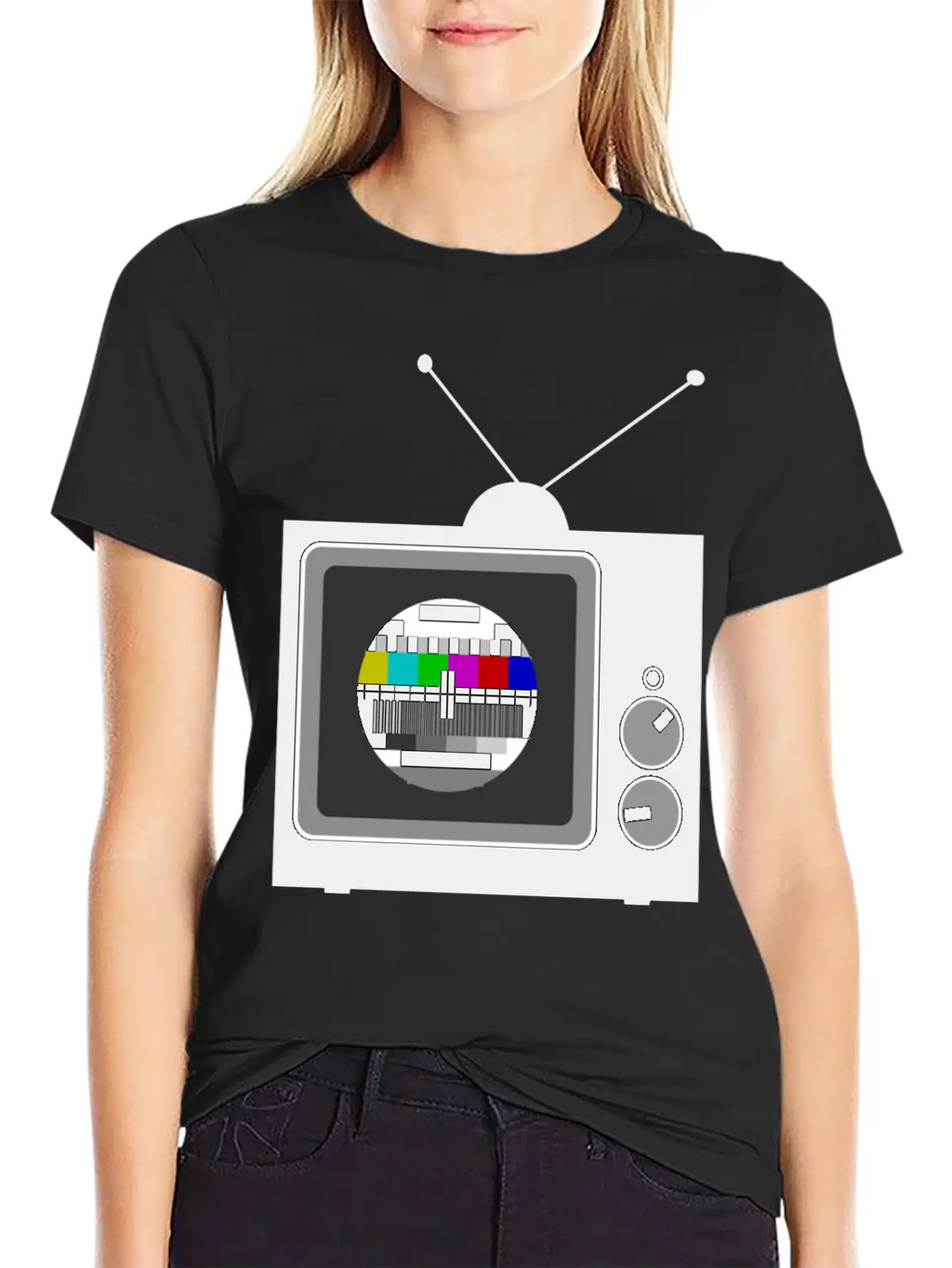 Retro TV Telly Essential Cotton Tee For Daily Outfits – Unisex Style