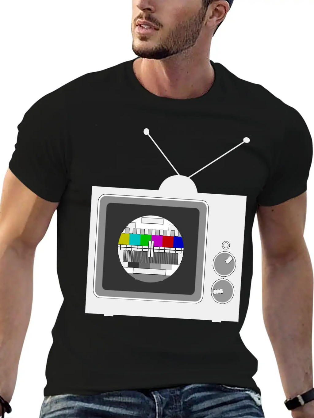 Retro TV Telly Essential Cotton Tee For Daily Outfits – Unisex Style