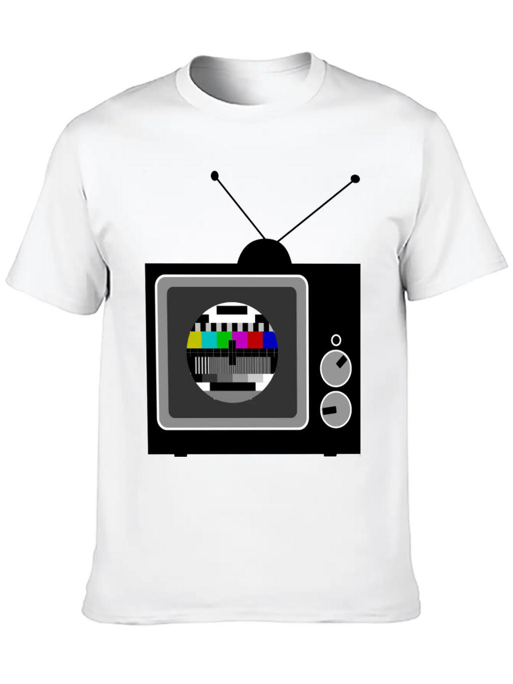 Retro TV Telly Essential Cotton Tee For Daily Outfits – Unisex Style