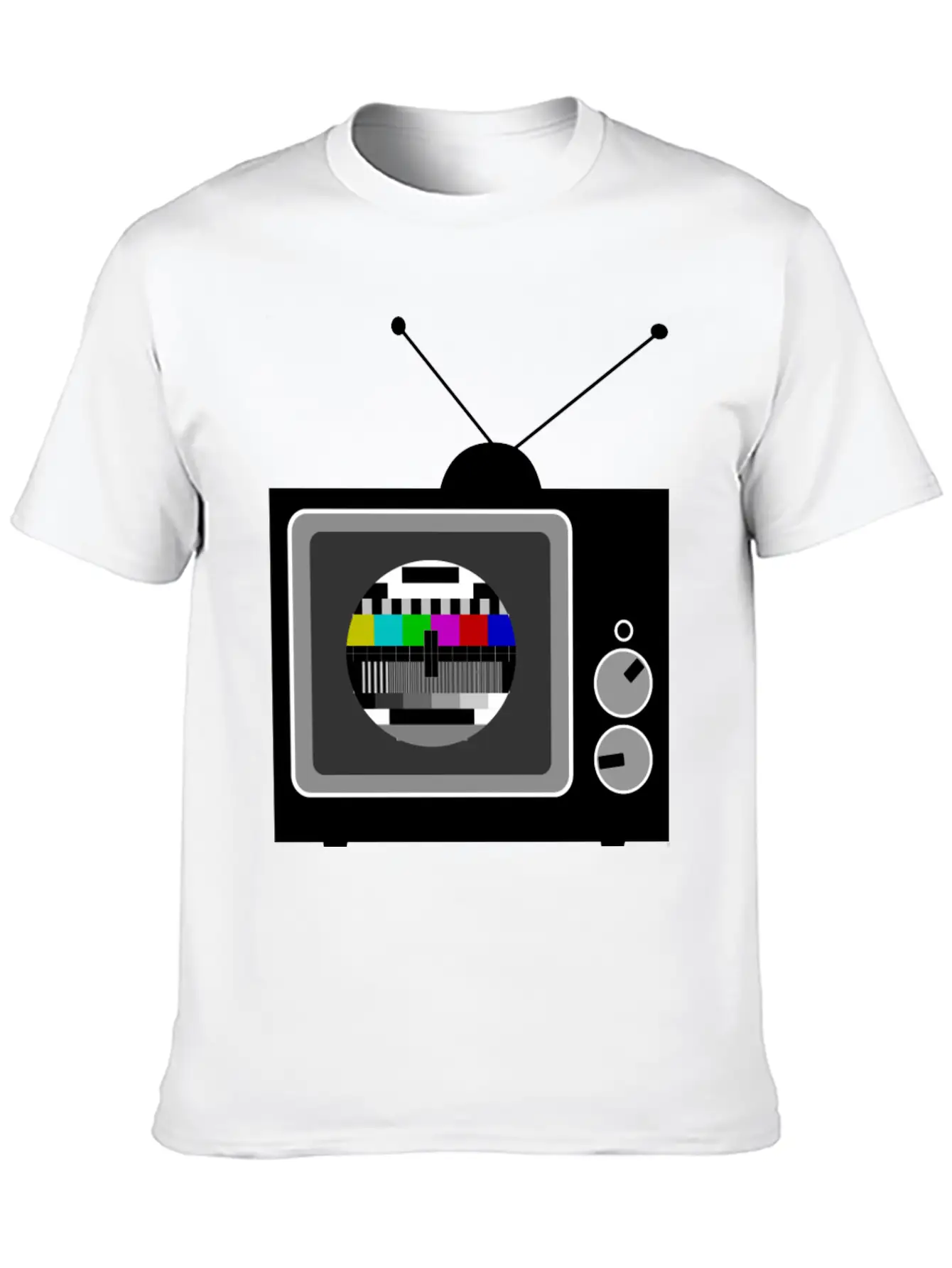 Retro TV Telly Essential Cotton Tee For Daily Outfits – Unisex Style