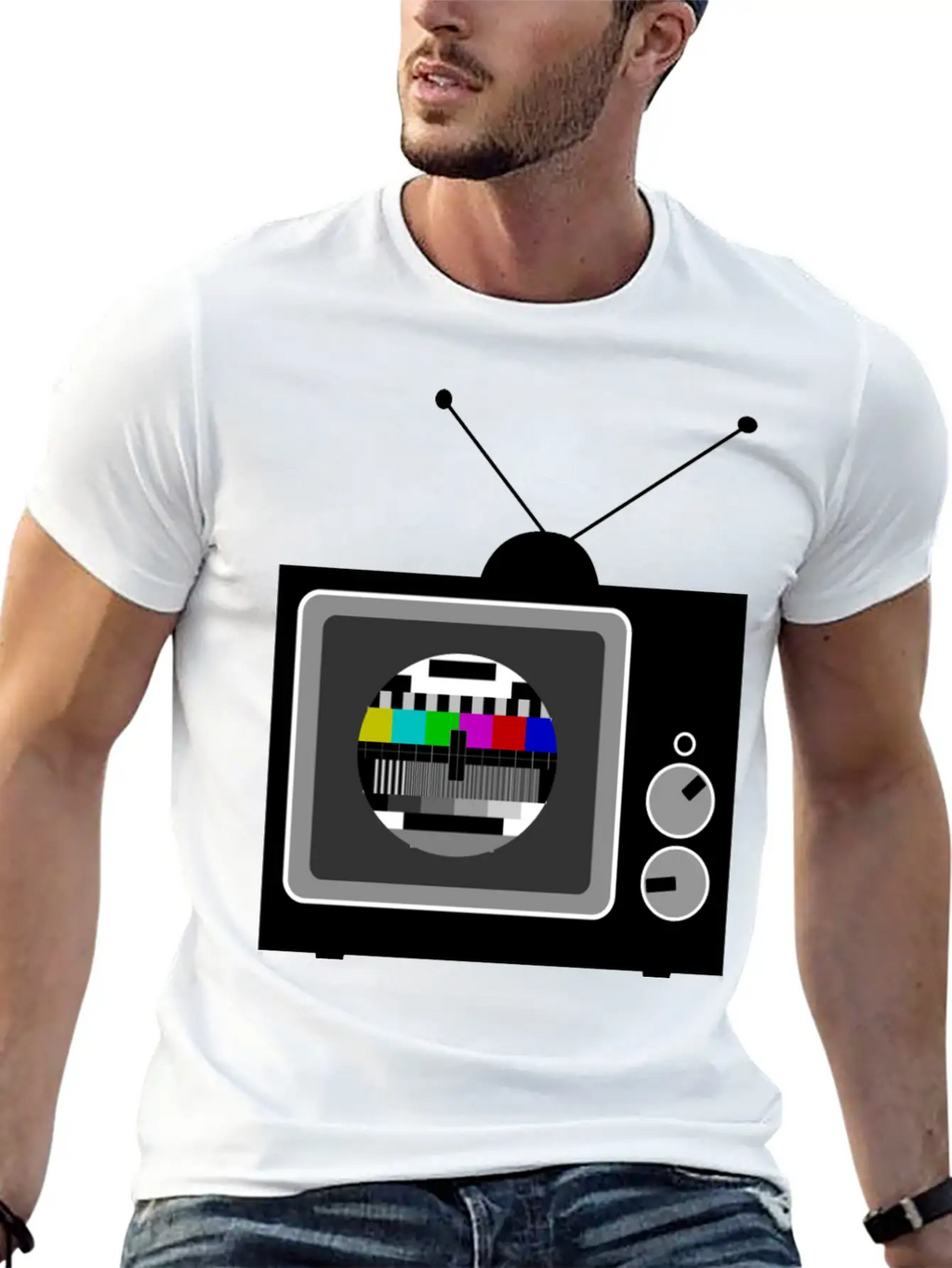 Retro TV Telly Essential Cotton Tee For Daily Outfits – Unisex Style
