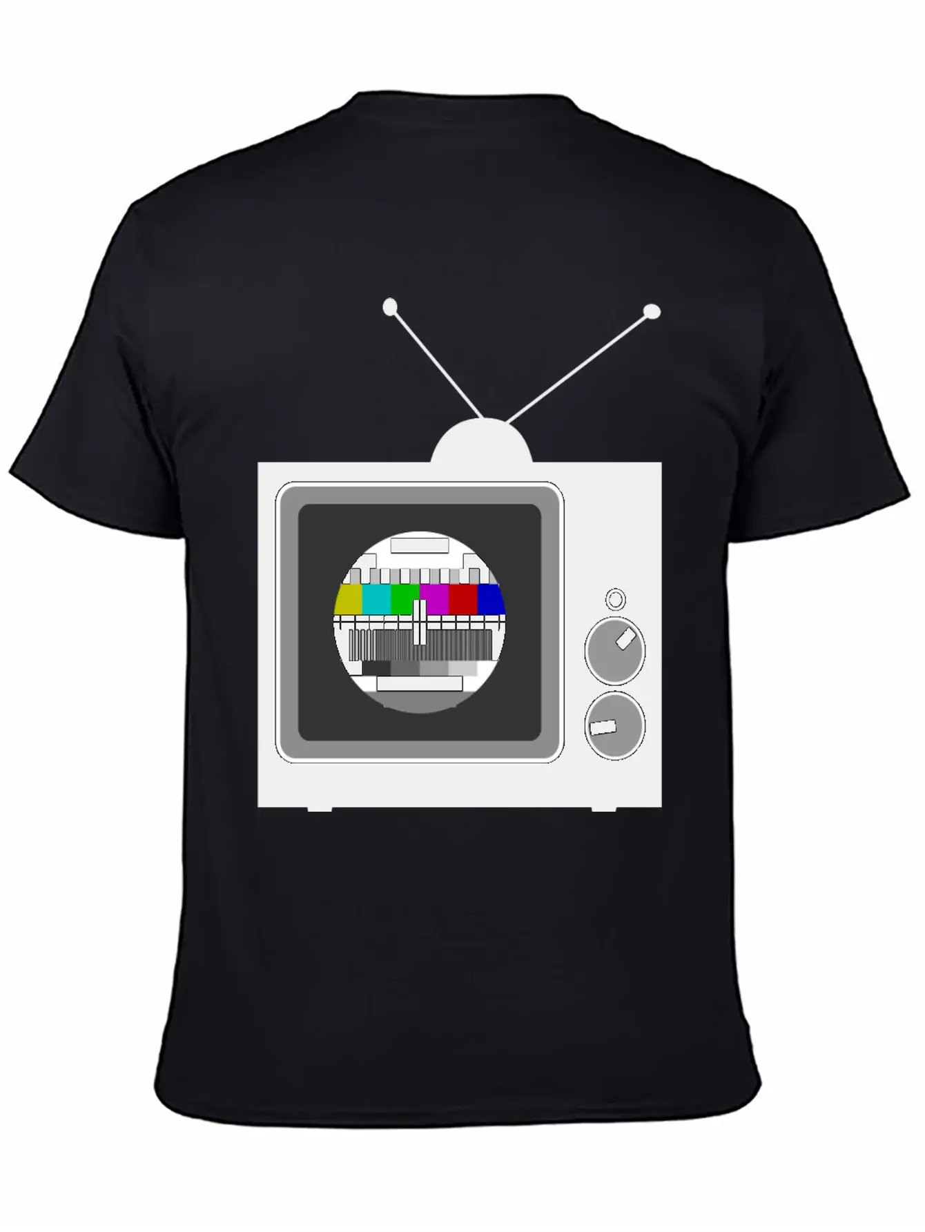 Retro TV Telly Essential Cotton Tee For Daily Outfits – Unisex Style