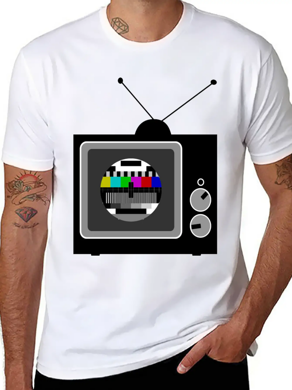 Retro TV Telly Essential Cotton Tee For Daily Outfits – Unisex Style