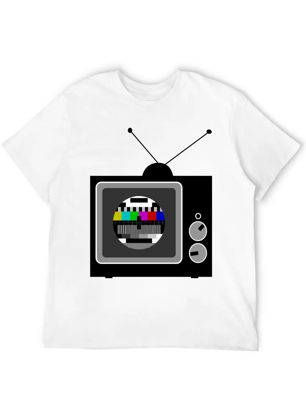 Retro TV Telly Essential Cotton Tee For Daily Outfits – Unisex Style