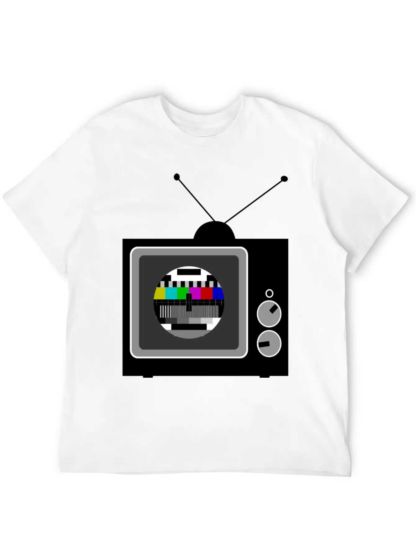 Retro TV Telly Essential Cotton Tee For Daily Outfits – Unisex Style