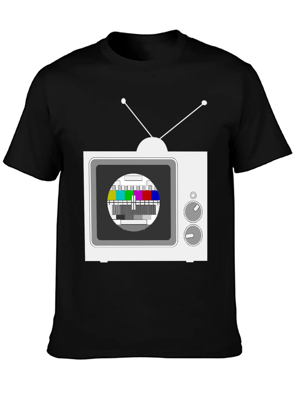 Retro TV Telly Essential Cotton Tee For Daily Outfits – Unisex Style