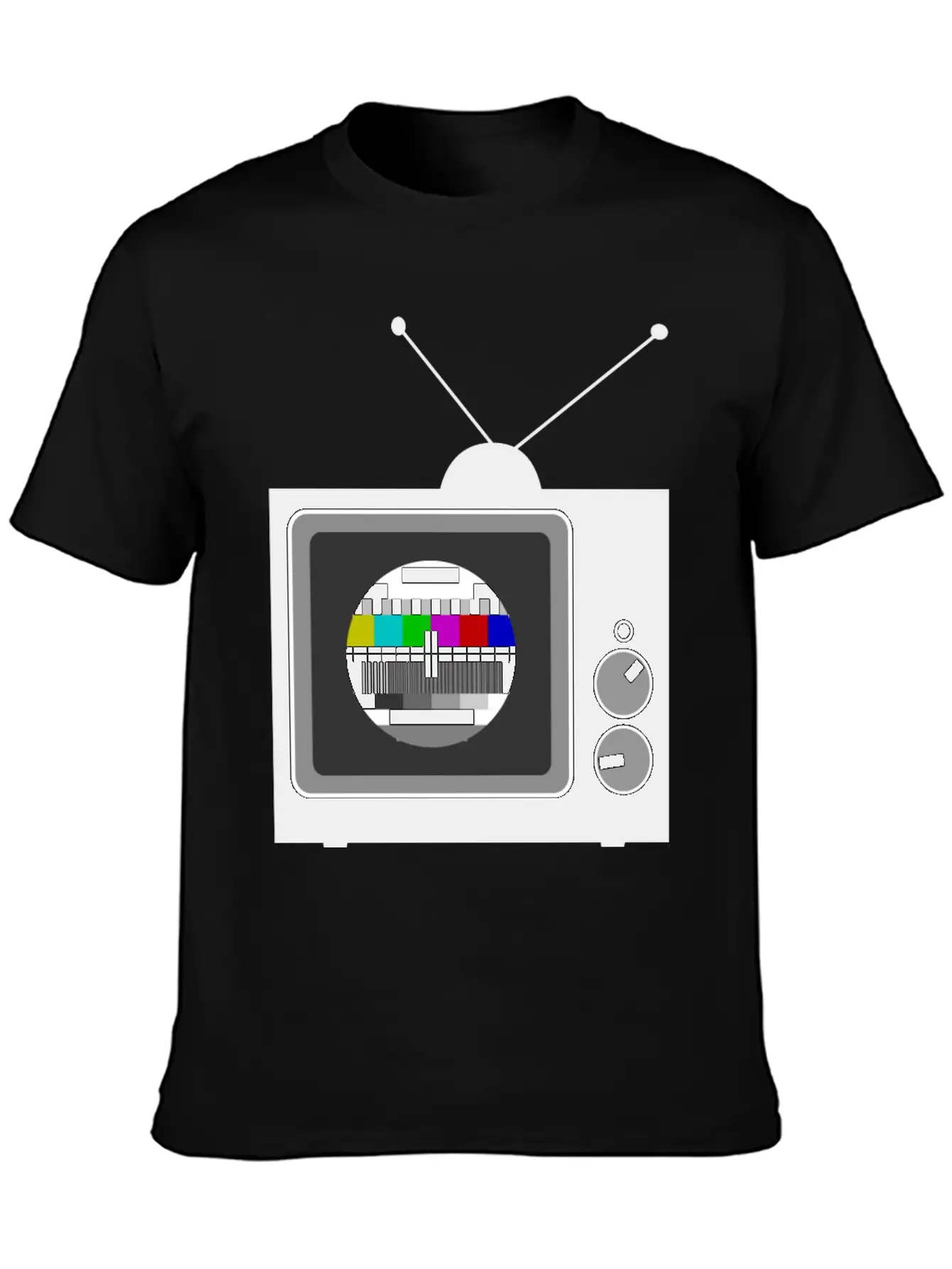 Retro TV Telly Essential Cotton Tee For Daily Outfits – Unisex Style