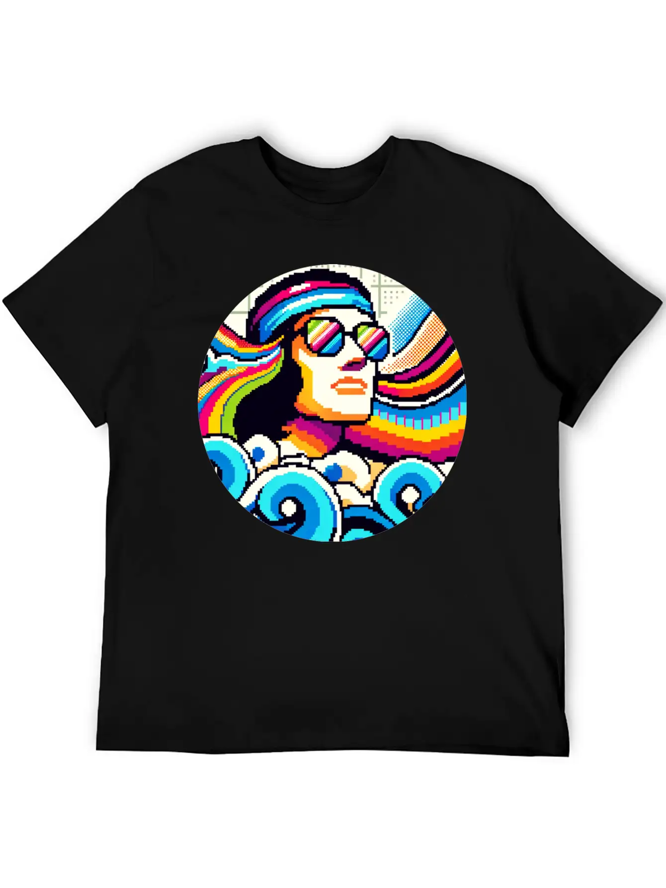 Retro Vibes: Groovy Hobbies In Pixel Art Breathable Graphic T-Shirt – Perfect For Casual Days