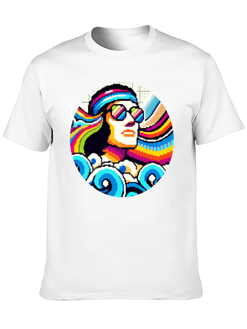 Retro Vibes: Groovy Hobbies In Pixel Art Breathable Graphic T-Shirt – Perfect For Casual Days
