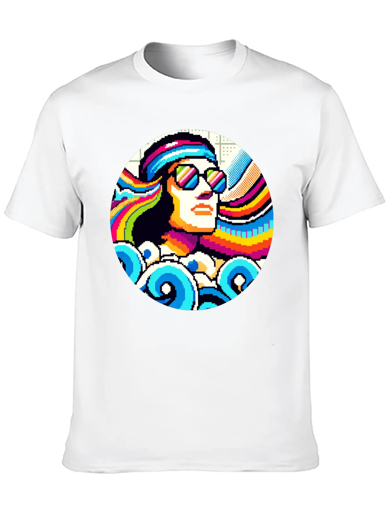 Retro Vibes: Groovy Hobbies In Pixel Art Breathable Graphic T-Shirt – Perfect For Casual Days
