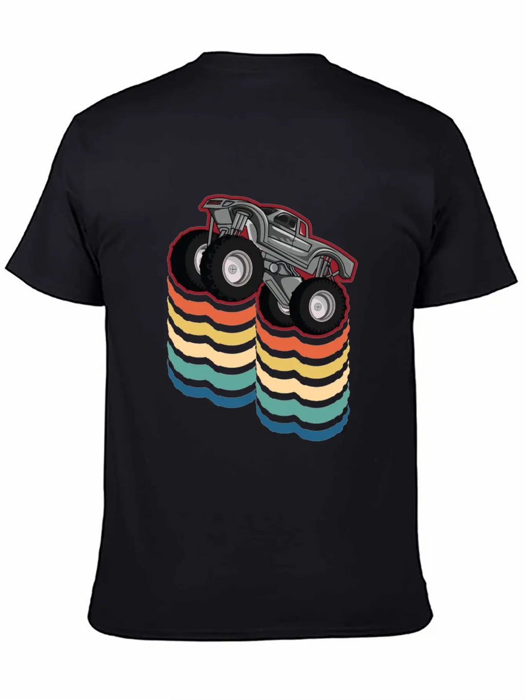 Retro Vintage Monster Truck... Monster Truck Breathable Graphic T-Shirt – Perfect For Casual Days