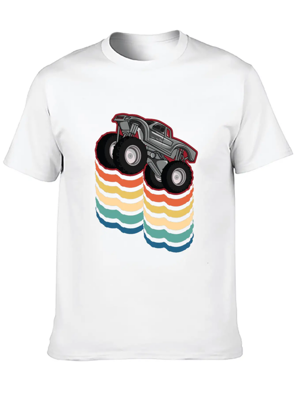 Retro Vintage Monster Truck... Monster Truck Breathable Graphic T-Shirt – Perfect For Casual Days