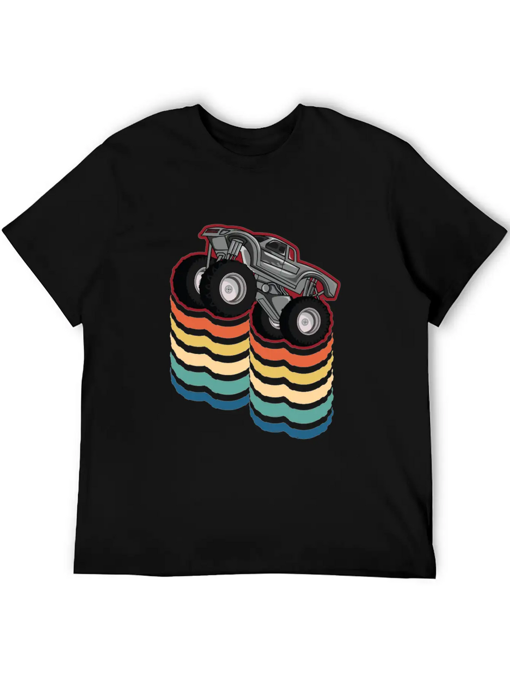 Retro Vintage Monster Truck... Monster Truck Breathable Graphic T-Shirt – Perfect For Casual Days