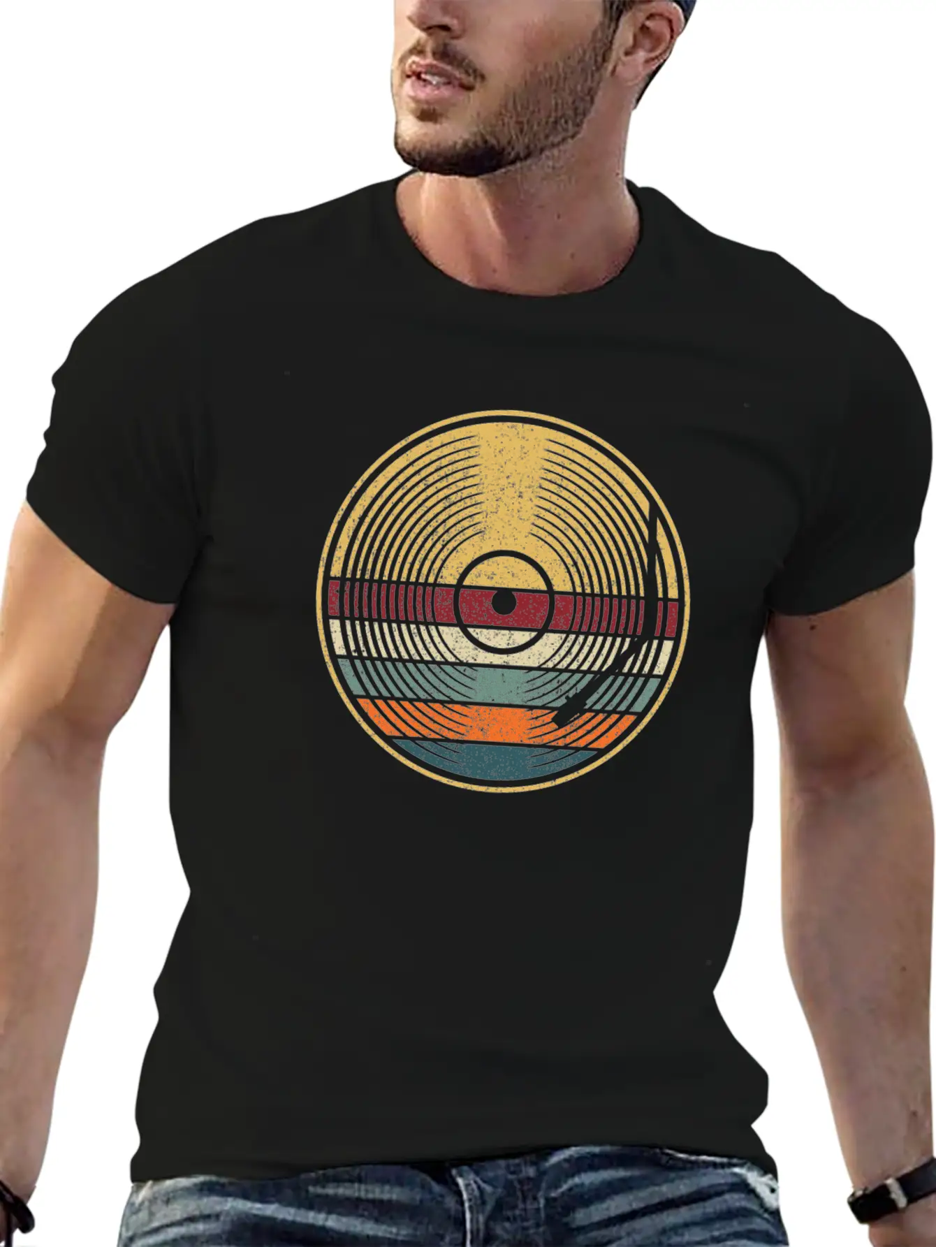 Retro Vinyl Disc LP Records Classic Cotton Tee – Unisex Comfort For Any Season