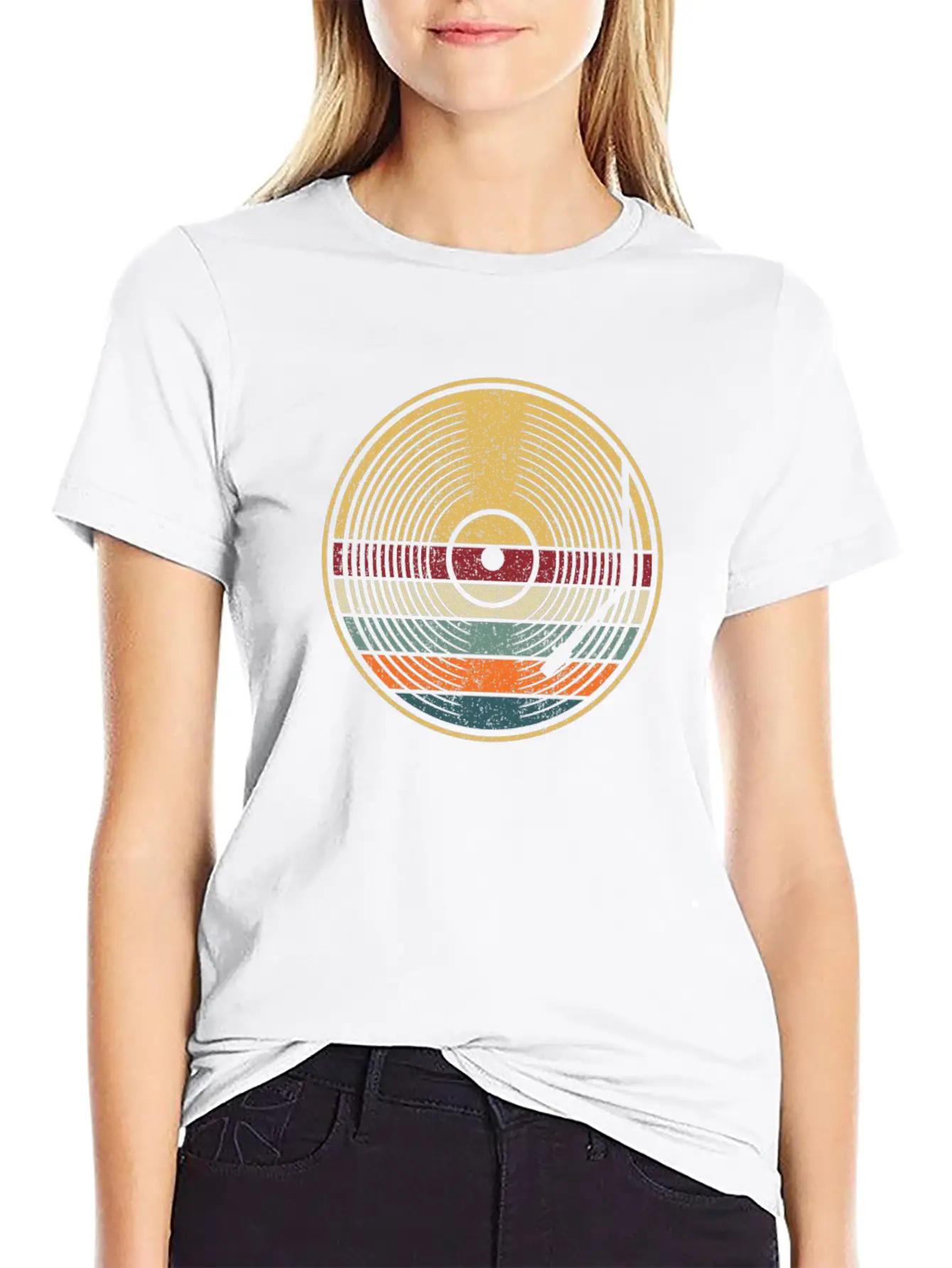 Retro Vinyl Disc LP Records Classic Cotton Tee – Unisex Comfort For Any Season