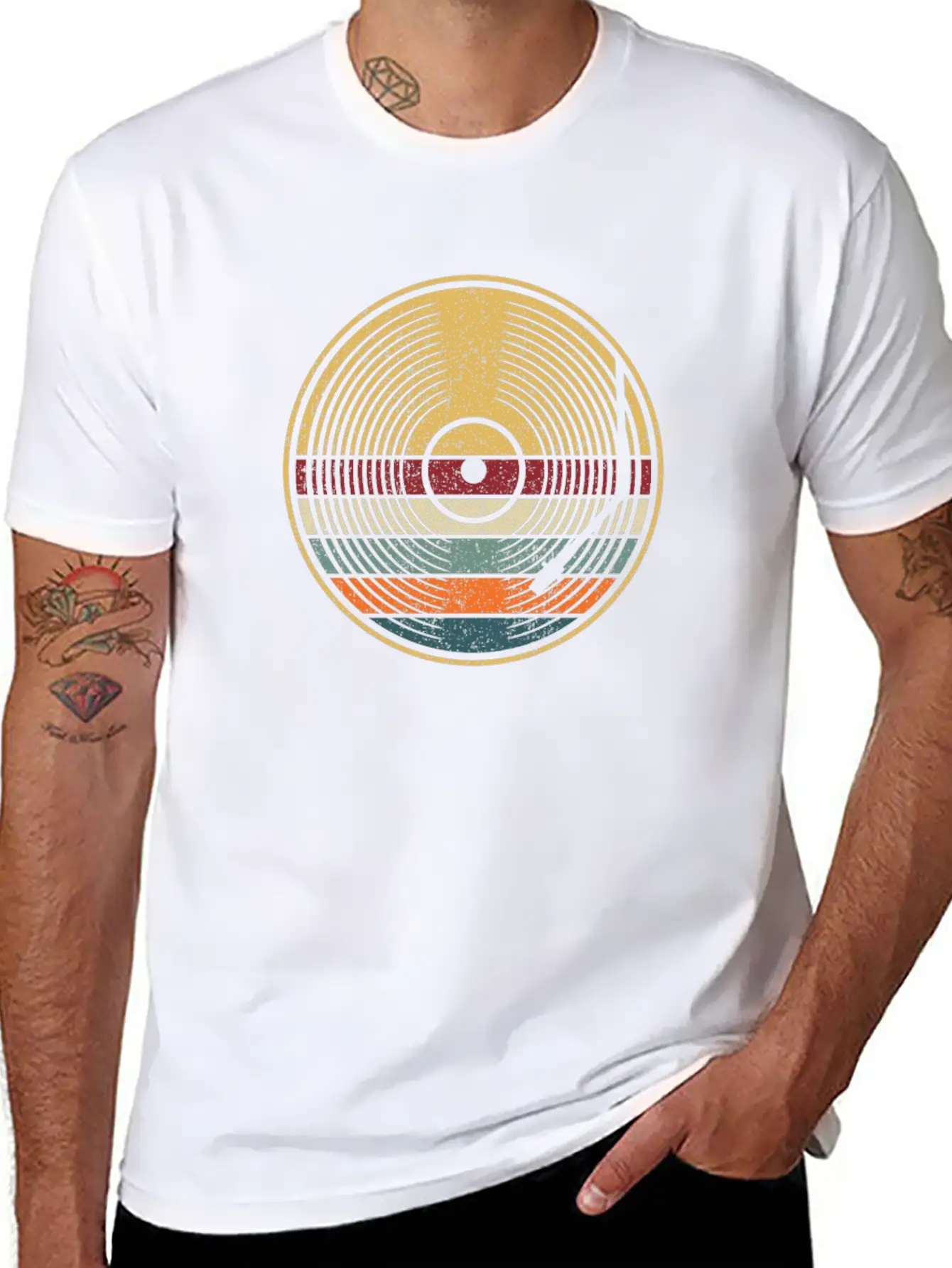 Retro Vinyl Disc LP Records Classic Cotton Tee – Unisex Comfort For Any Season
