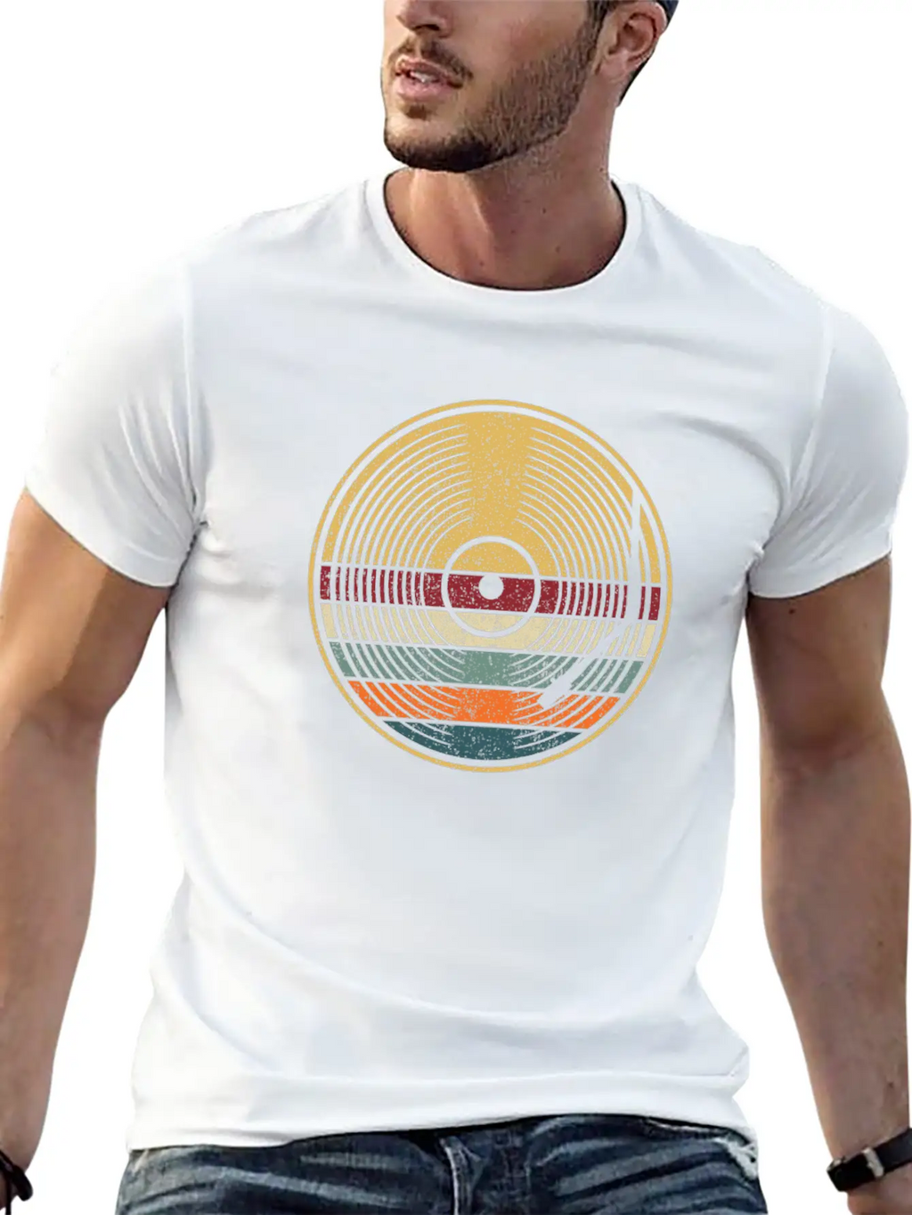 Retro Vinyl Disc LP Records Classic Cotton Tee – Unisex Comfort For Any Season