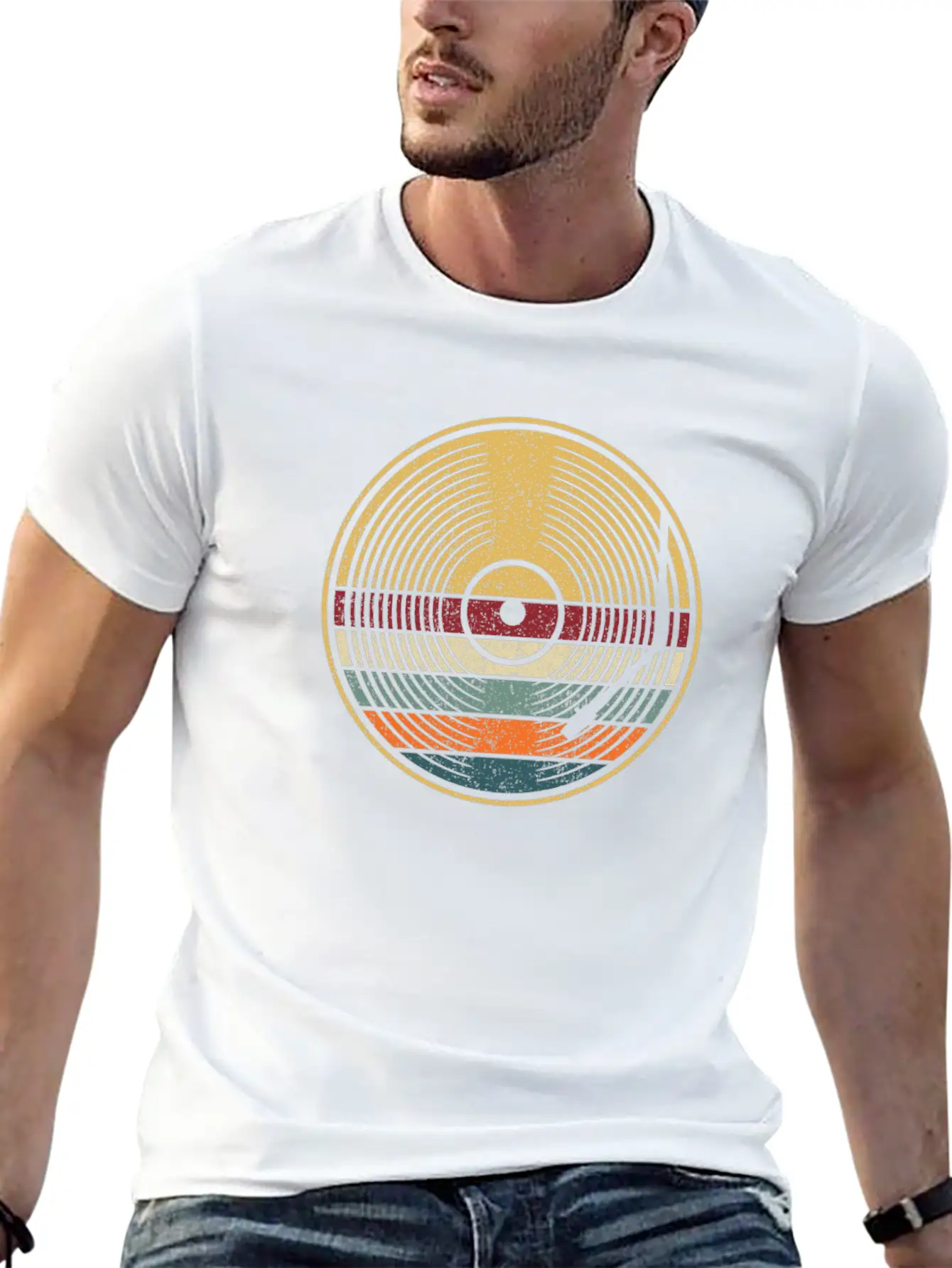 Retro Vinyl Disc LP Records Classic Cotton Tee – Unisex Comfort For Any Season