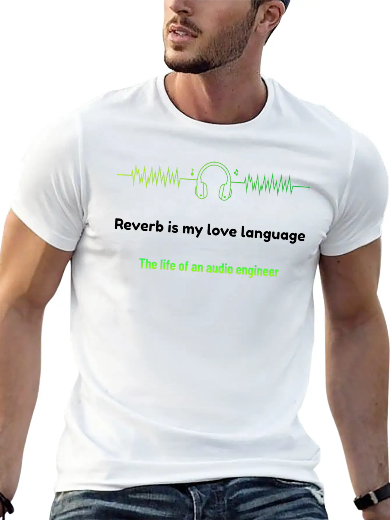 Reverb Is My Love Language Audio Engineer Basic Graphic T-Shirt – Daily Comfort In Soft Cotton