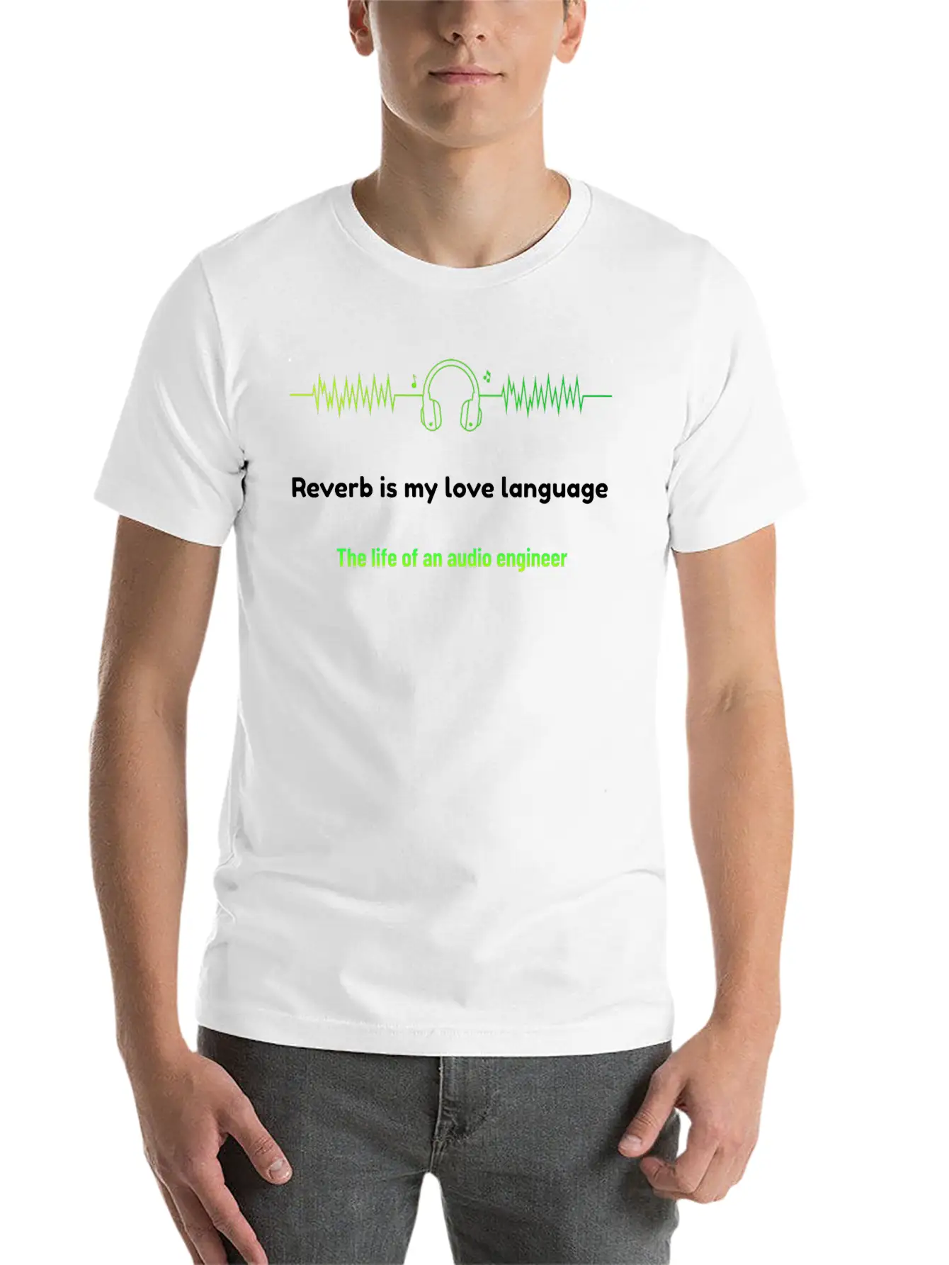 Reverb Is My Love Language Audio Engineer Basic Graphic T-Shirt – Daily Comfort In Soft Cotton