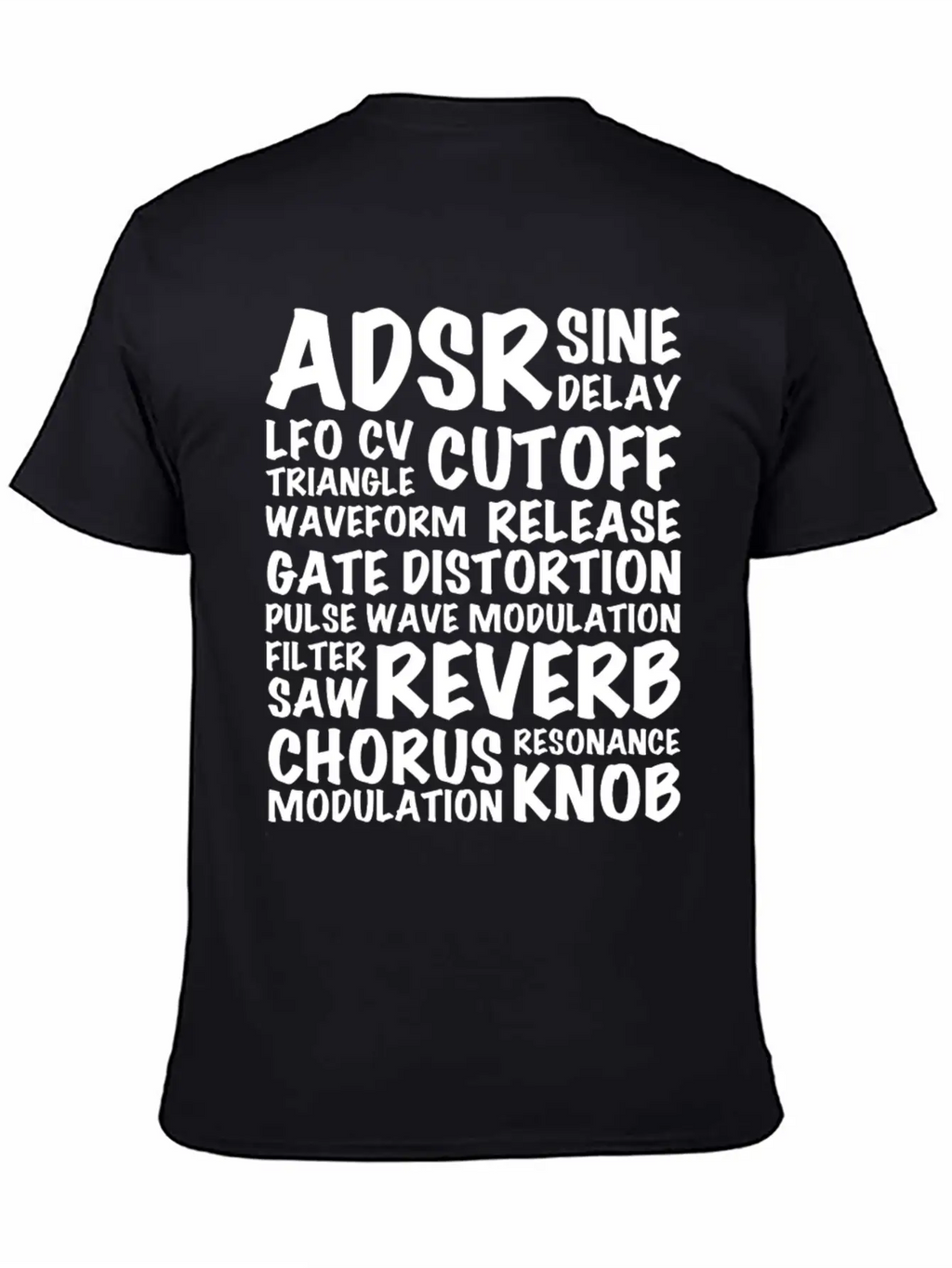 Reverb Synthesizer Music Musician Keyboard Relaxed Everyday Tee – Lightweight And Durable Cotton