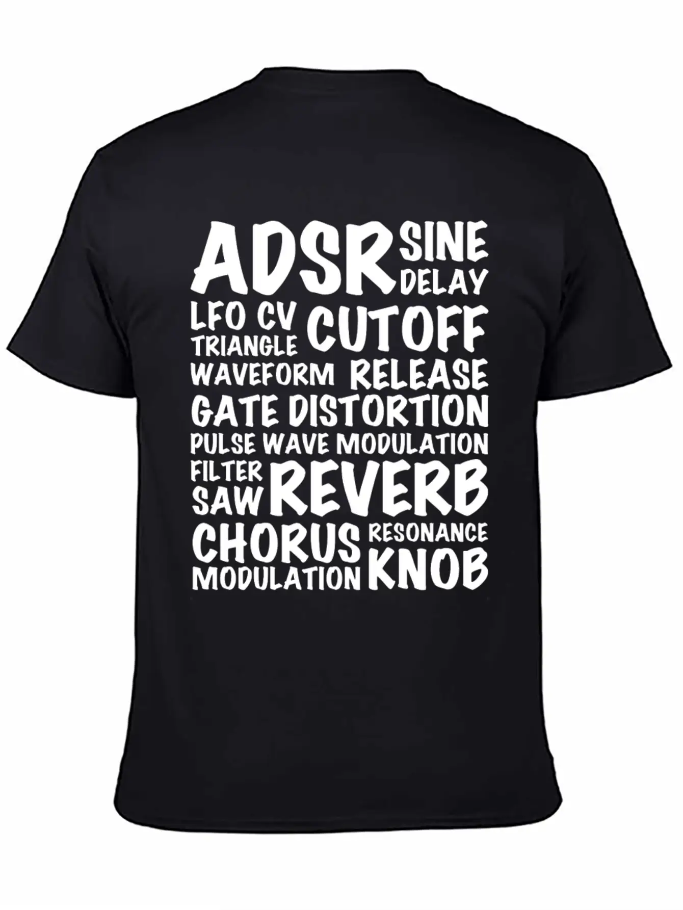 Reverb Synthesizer Music Musician Keyboard Relaxed Everyday Tee – Lightweight And Durable Cotton