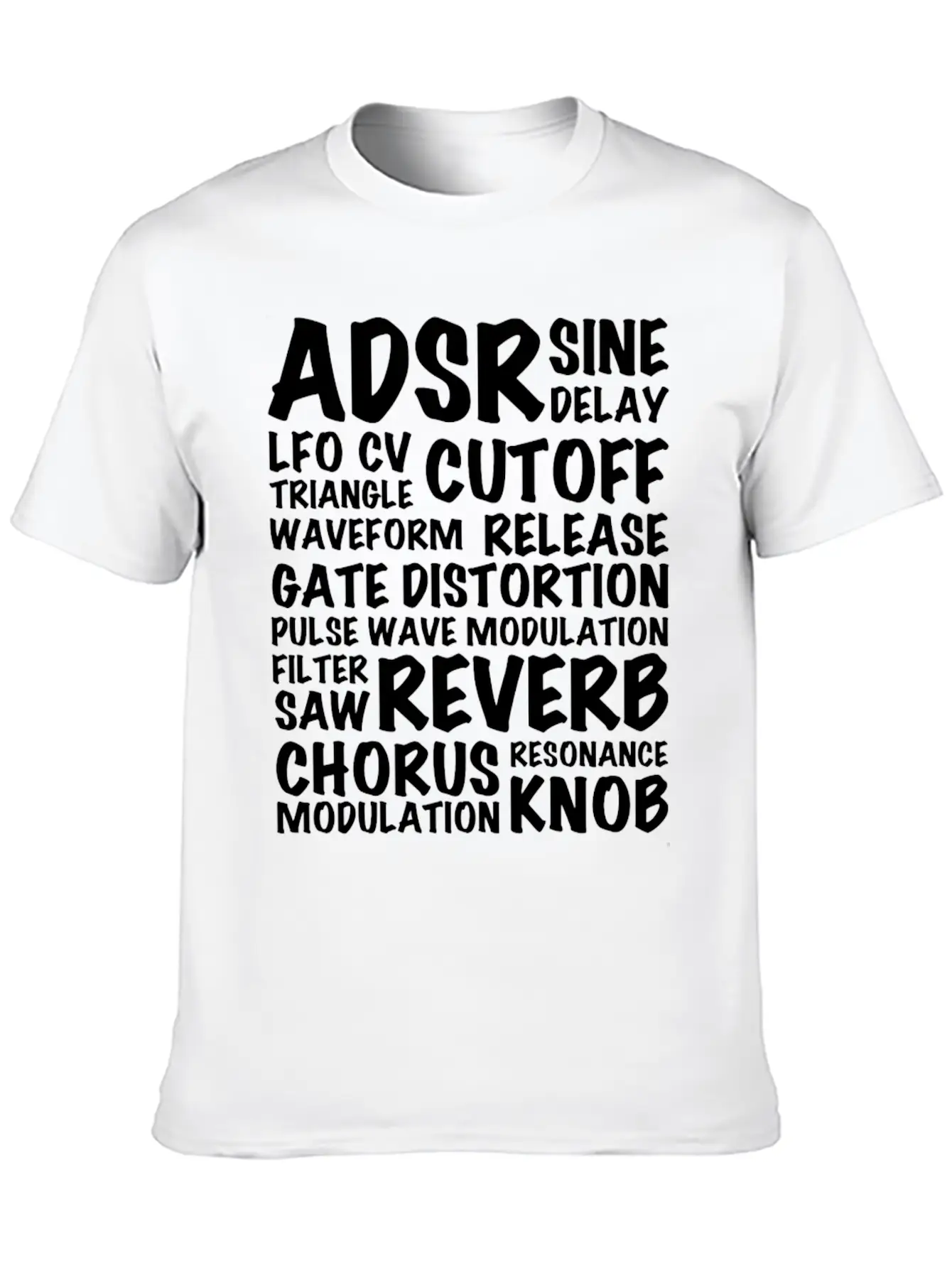 Reverb Synthesizer Music Musician Keyboard Relaxed Everyday Tee – Lightweight And Durable Cotton