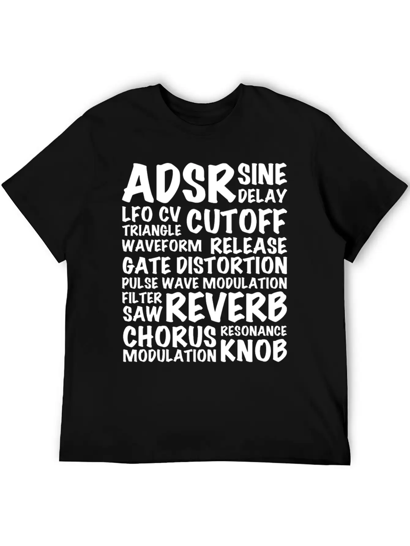 Reverb Synthesizer Music Musician Keyboard Relaxed Everyday Tee – Lightweight And Durable Cotton