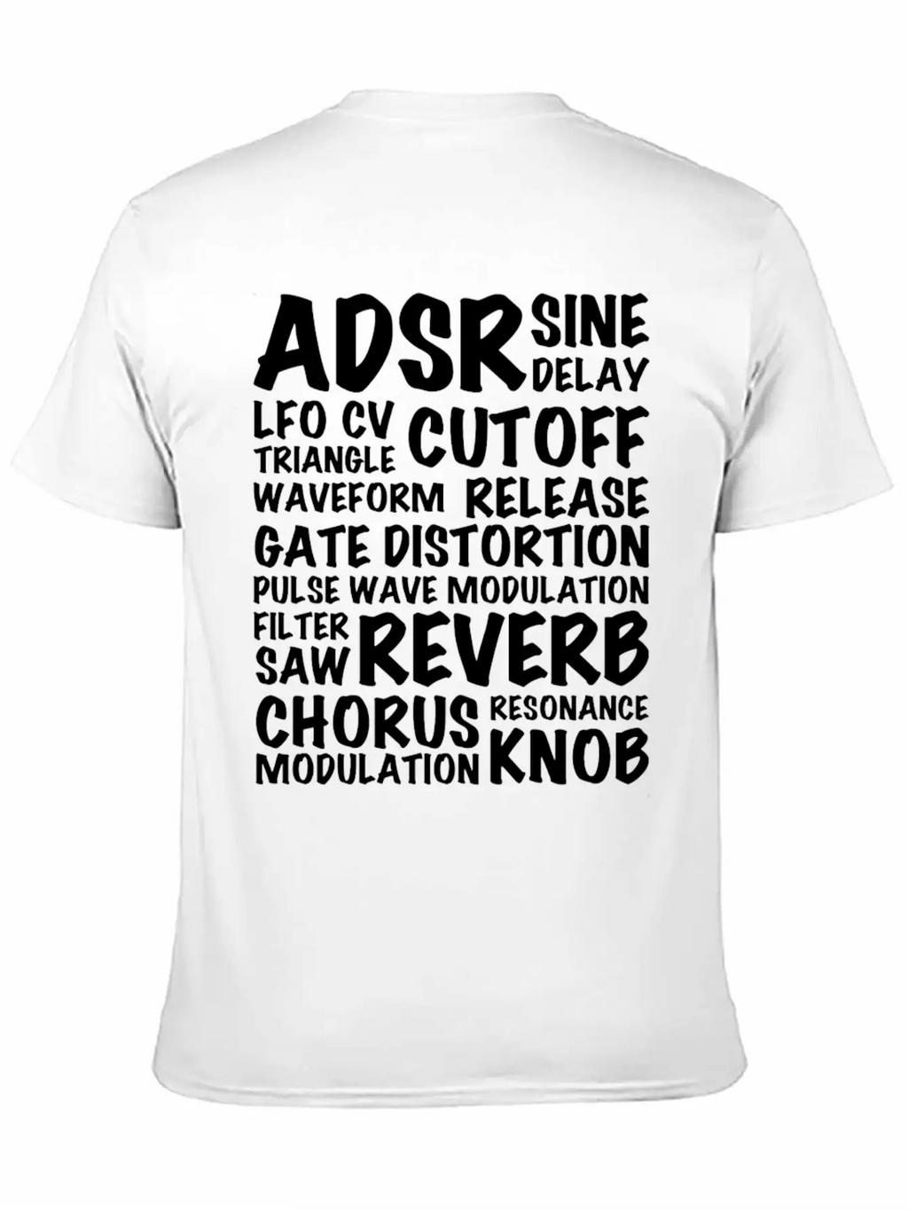Reverb Synthesizer Music Musician Keyboard Relaxed Everyday Tee – Lightweight And Durable Cotton