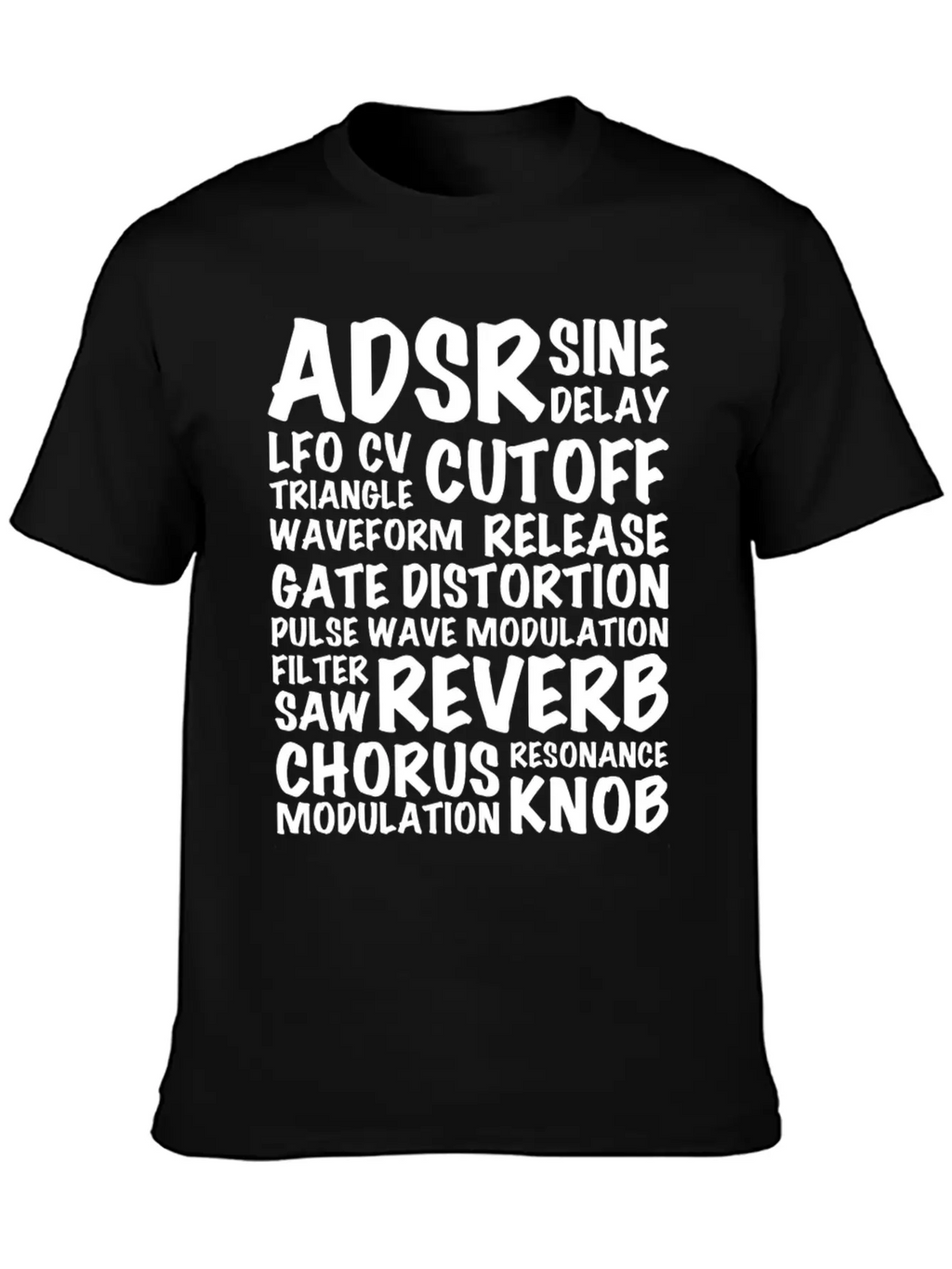 Reverb Synthesizer Music Musician Keyboard Relaxed Everyday Tee – Lightweight And Durable Cotton