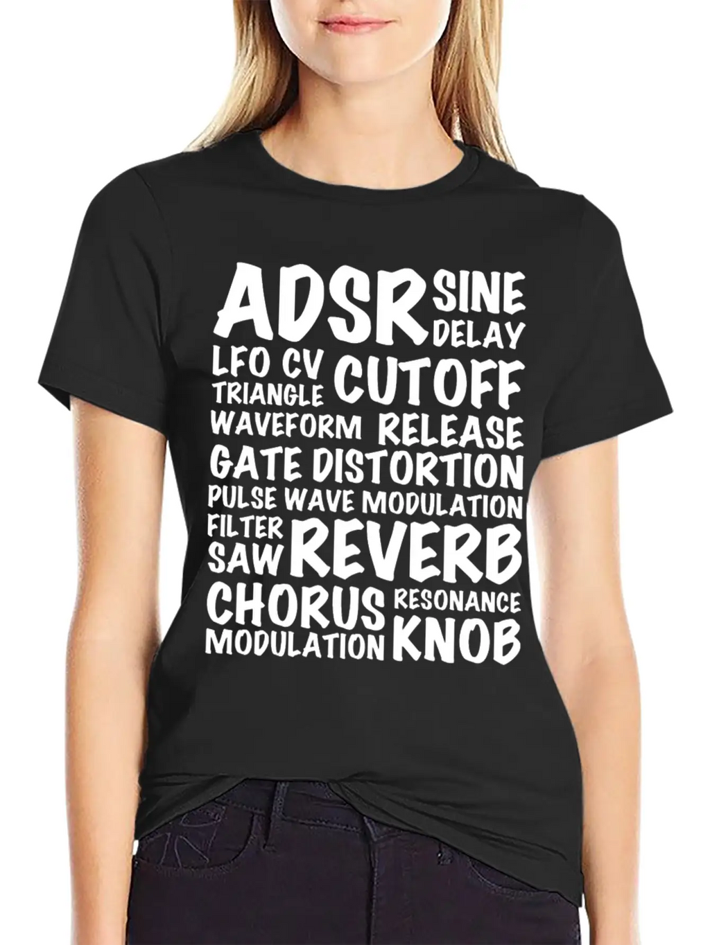 Reverb Synthesizer Music Musician Keyboard Relaxed Everyday Tee – Lightweight And Durable Cotton