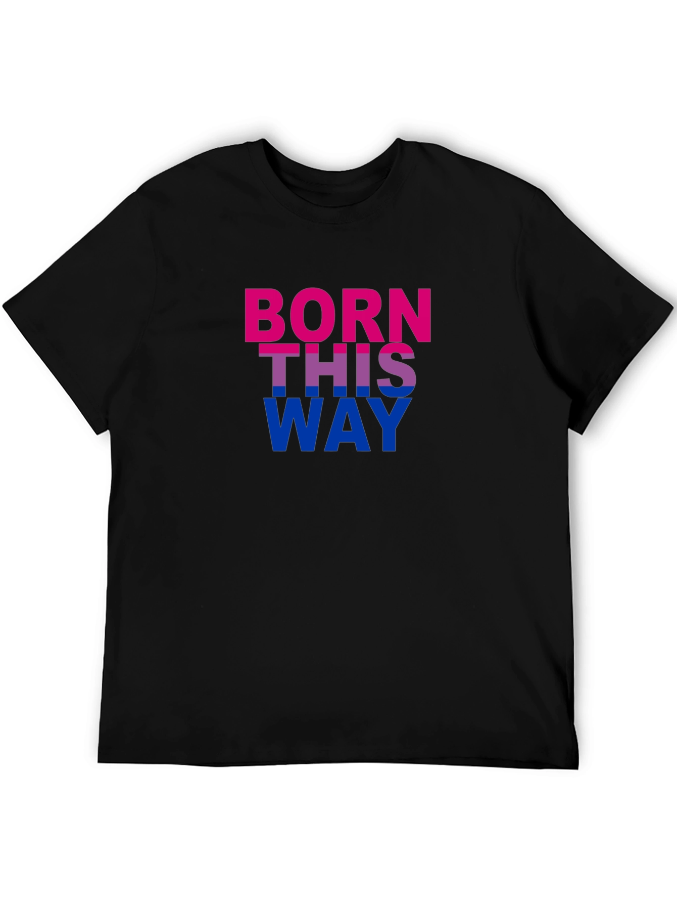 Born This Way Pride T-Shirt - Bold Bisexual Colors