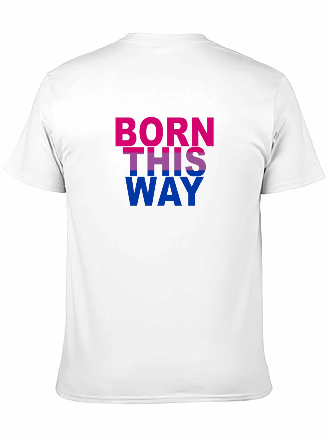 Born This Way Pride T-Shirt - Bold Bisexual Colors