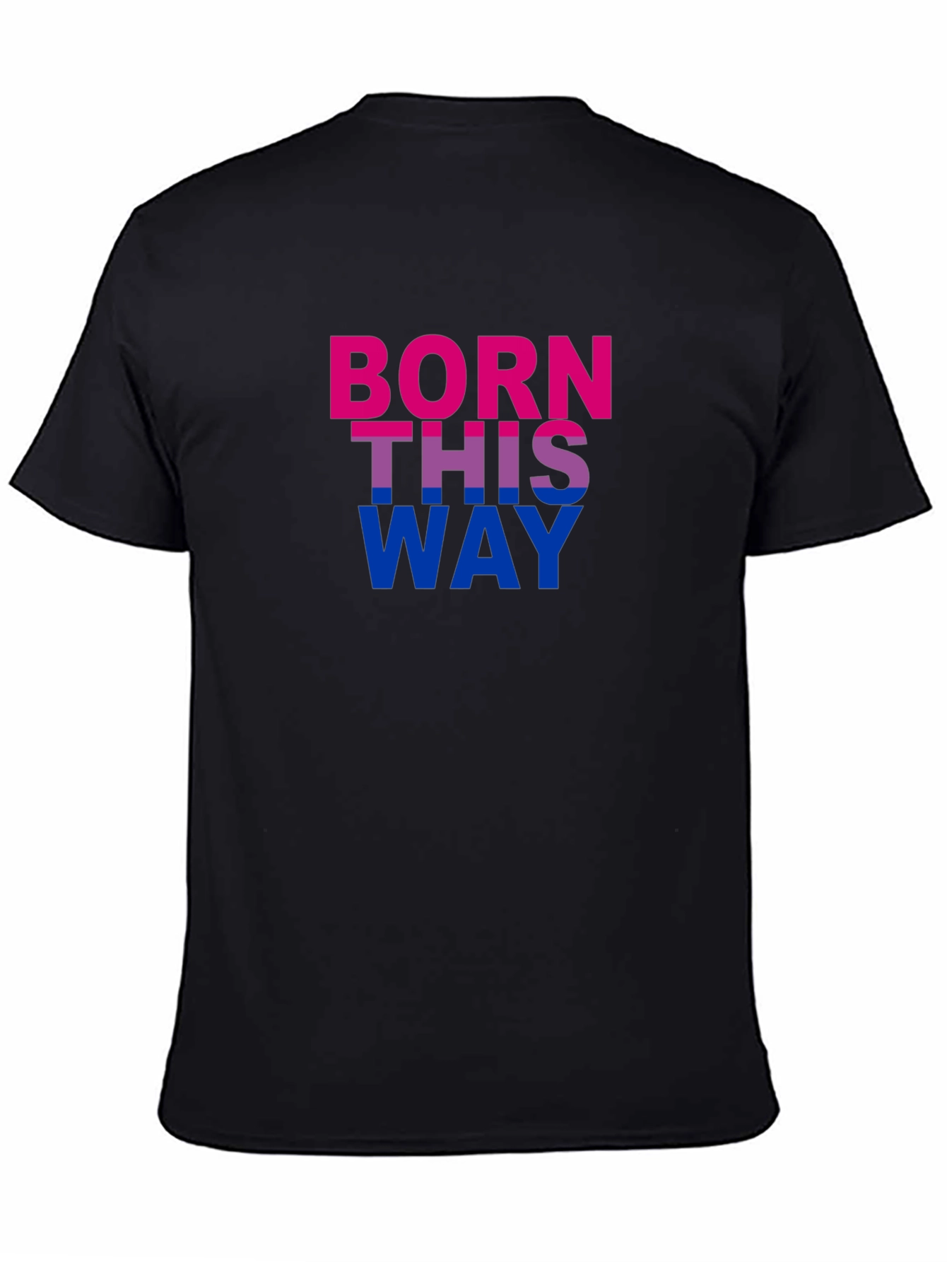 Born This Way Pride T-Shirt - Bold Bisexual Colors