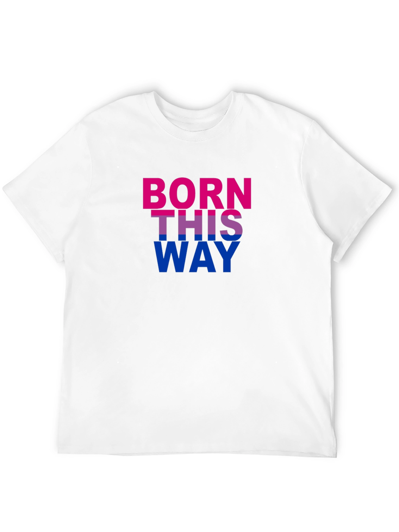 Born This Way Pride T-Shirt - Bold Bisexual Colors