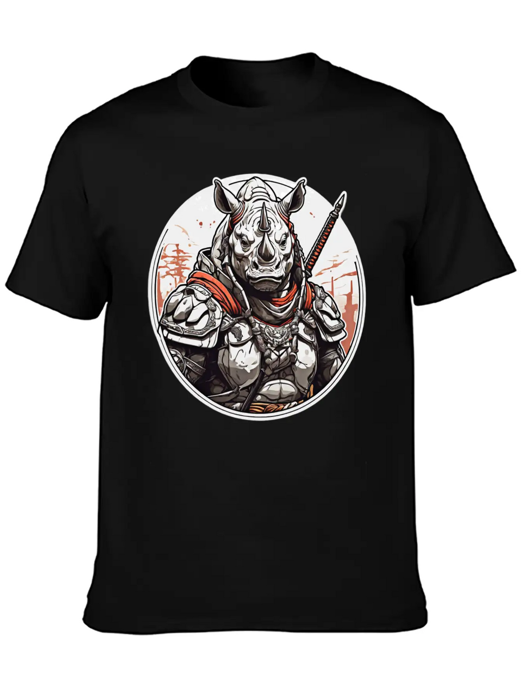 Rhino Design Clothing Apparel T-shirts Stylish Everyday T-Shirt – Unisex Basic Cotton Tee
