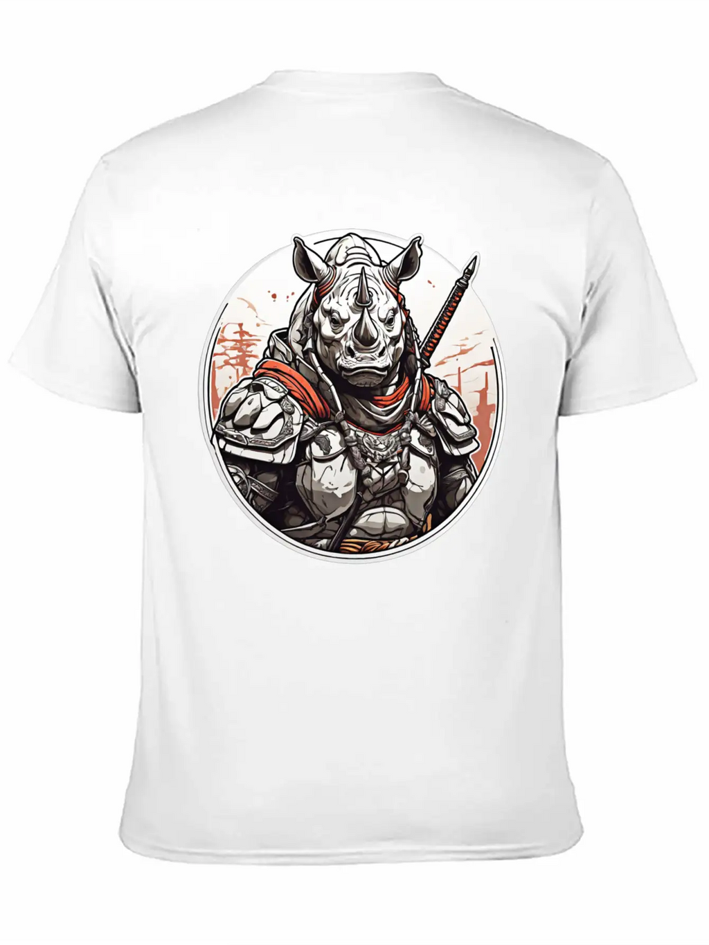 Rhino Design Clothing Apparel T-shirts Stylish Everyday T-Shirt – Unisex Basic Cotton Tee