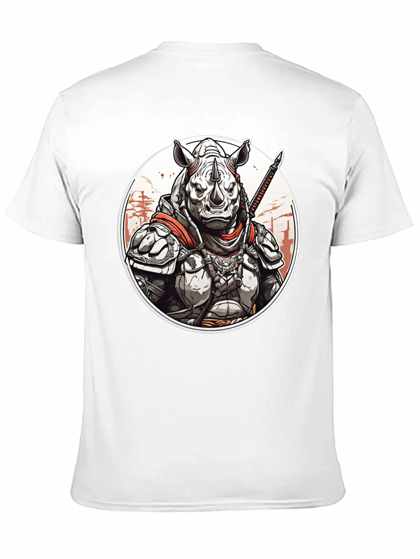 Rhino Design Clothing Apparel T-shirts Stylish Everyday T-Shirt – Unisex Basic Cotton Tee