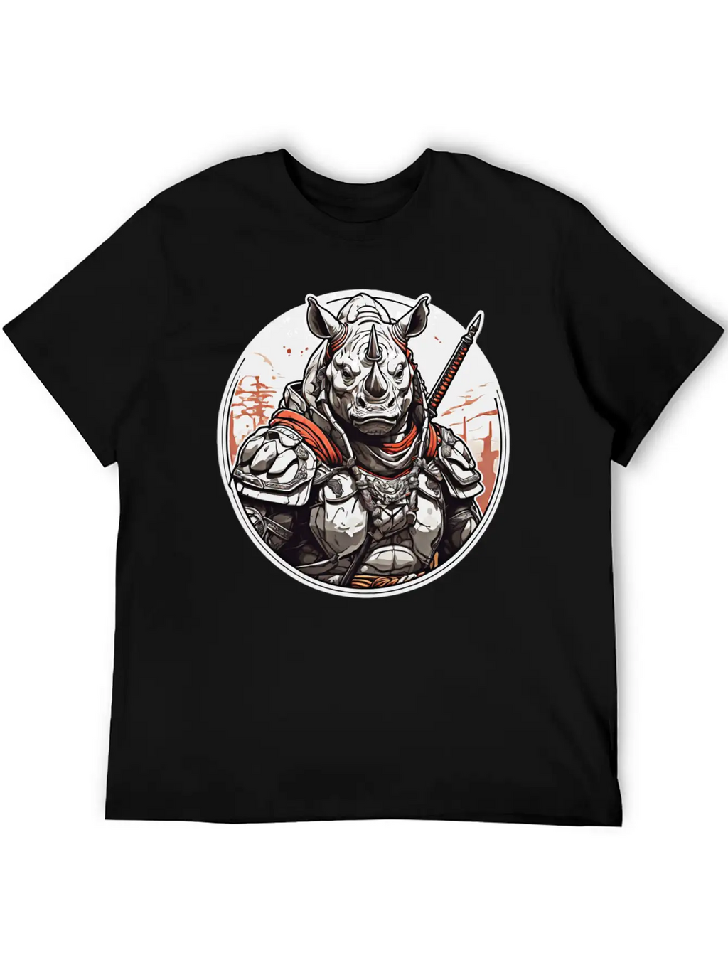 Rhino Design Clothing Apparel T-shirts Stylish Everyday T-Shirt – Unisex Basic Cotton Tee