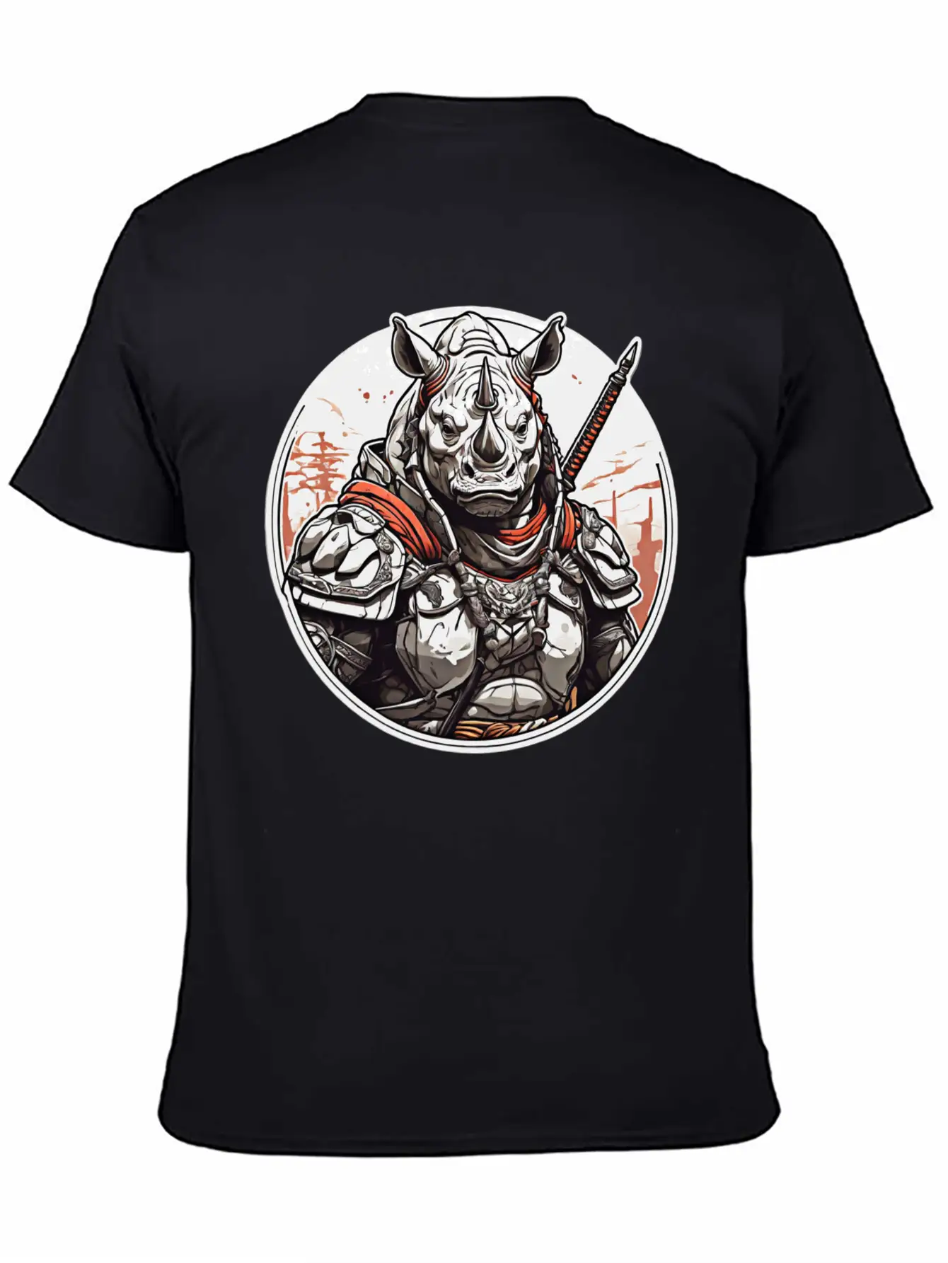 Rhino Design Clothing Apparel T-shirts Stylish Everyday T-Shirt – Unisex Basic Cotton Tee
