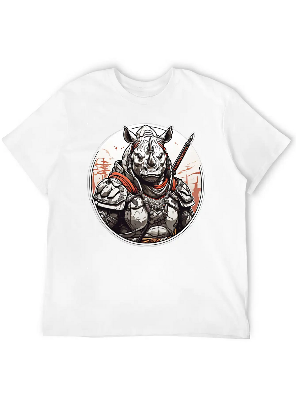 Rhino Design Clothing Apparel T-shirts Stylish Everyday T-Shirt – Unisex Basic Cotton Tee