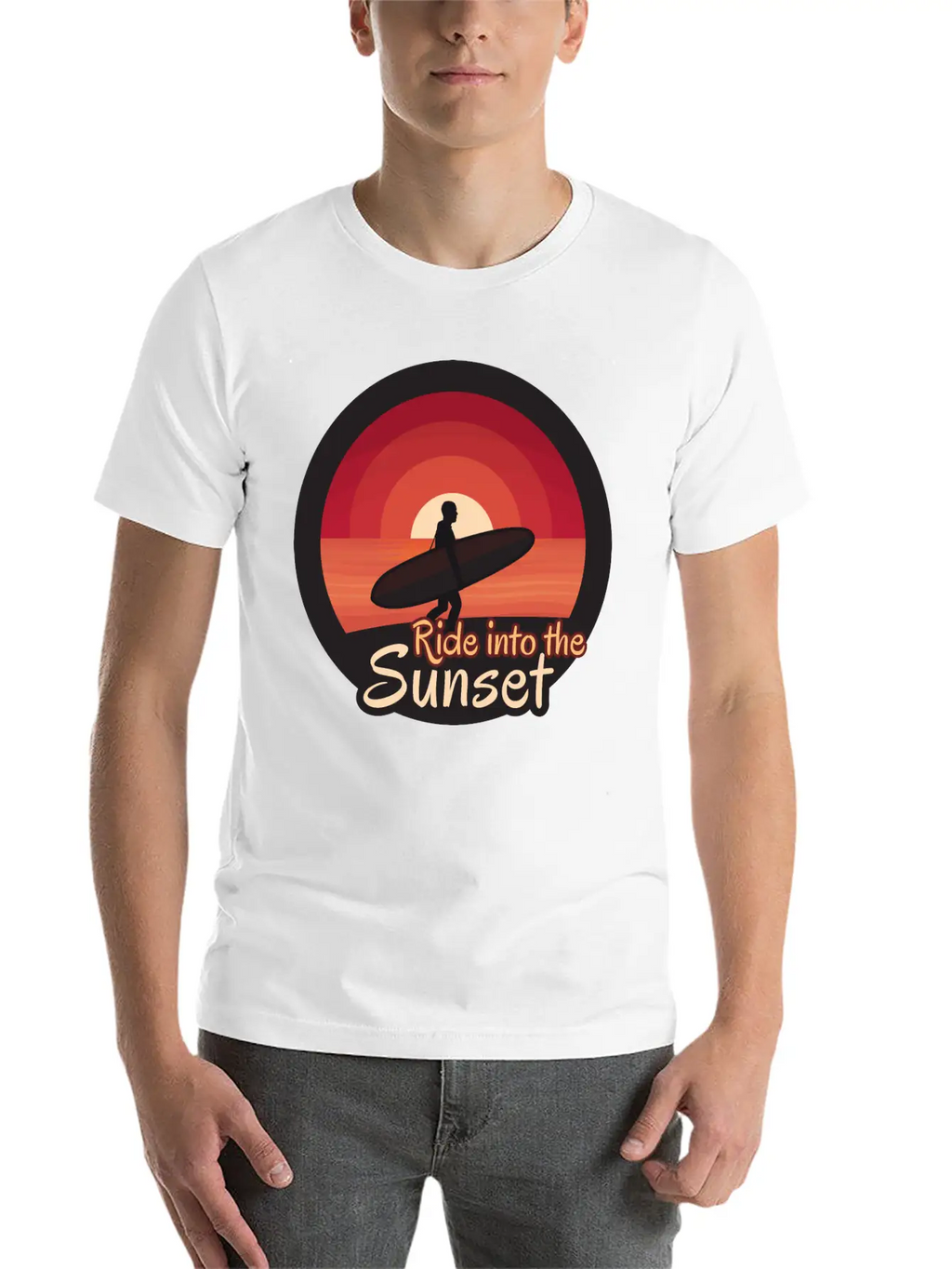 Ride Into The Sunset Stylish Everyday T-Shirt – Unisex Basic Cotton Tee