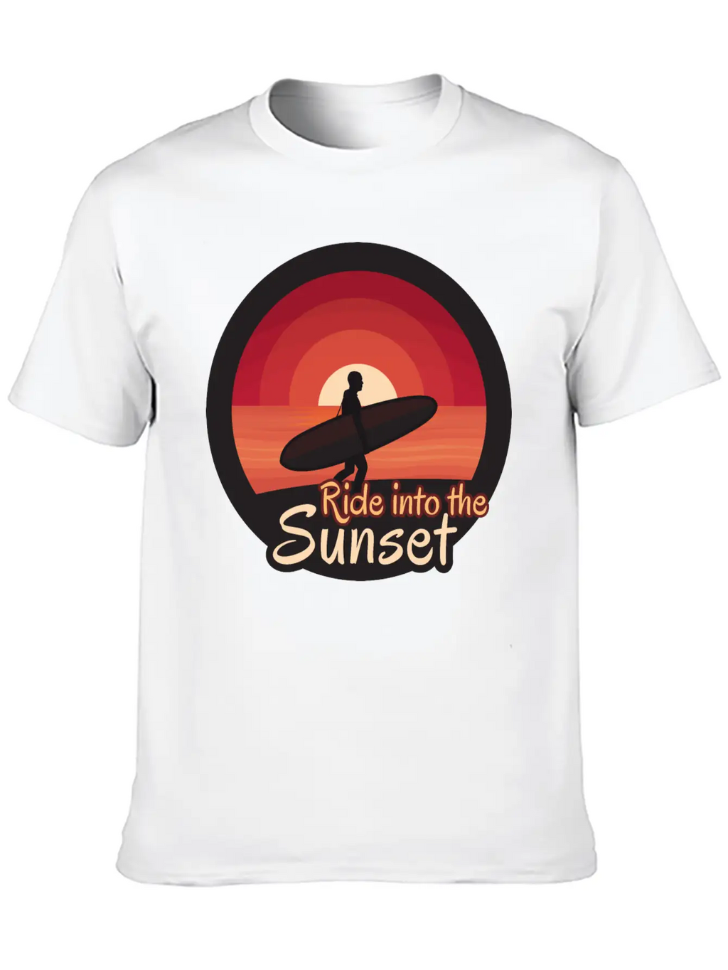 Ride Into The Sunset Stylish Everyday T-Shirt – Unisex Basic Cotton Tee
