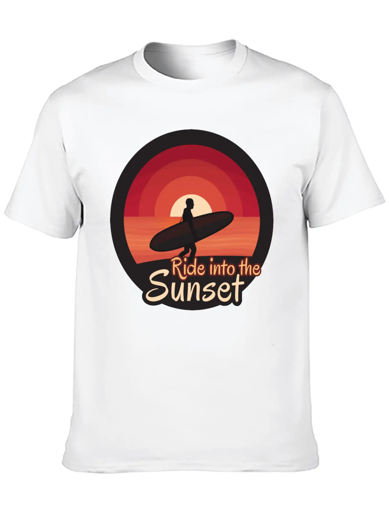 Ride Into The Sunset Stylish Everyday T-Shirt – Unisex Basic Cotton Tee
